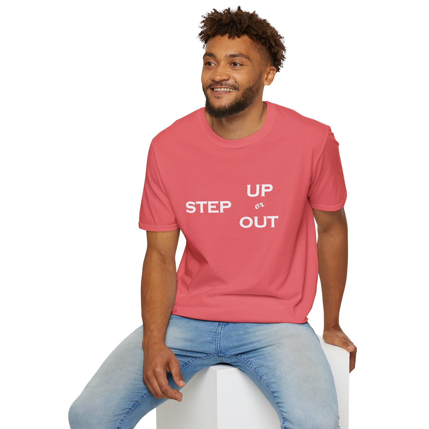 Step Up - Unisex Softstyle T-Shirt 100% Cotton Graphic
