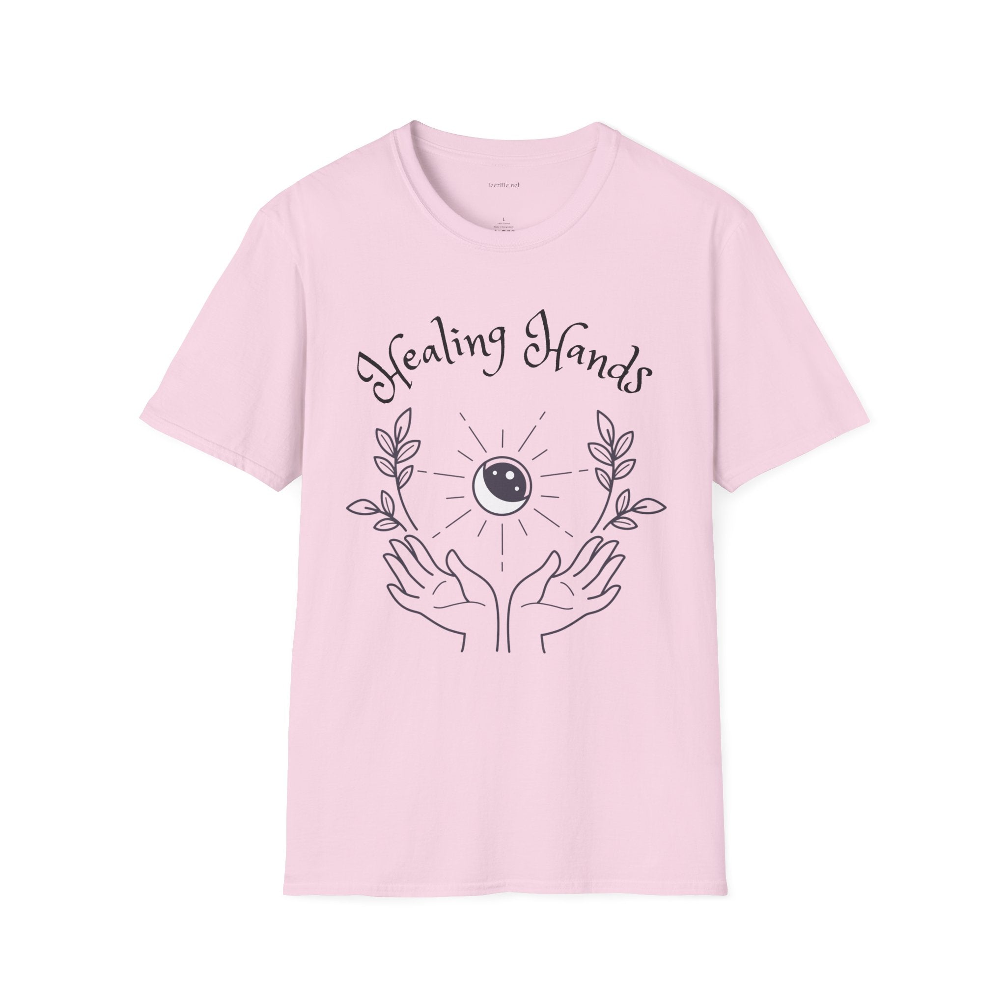 Healing Hands - Unisex Softstyle T-Shirt 100% Cotton Graphic #Reiki