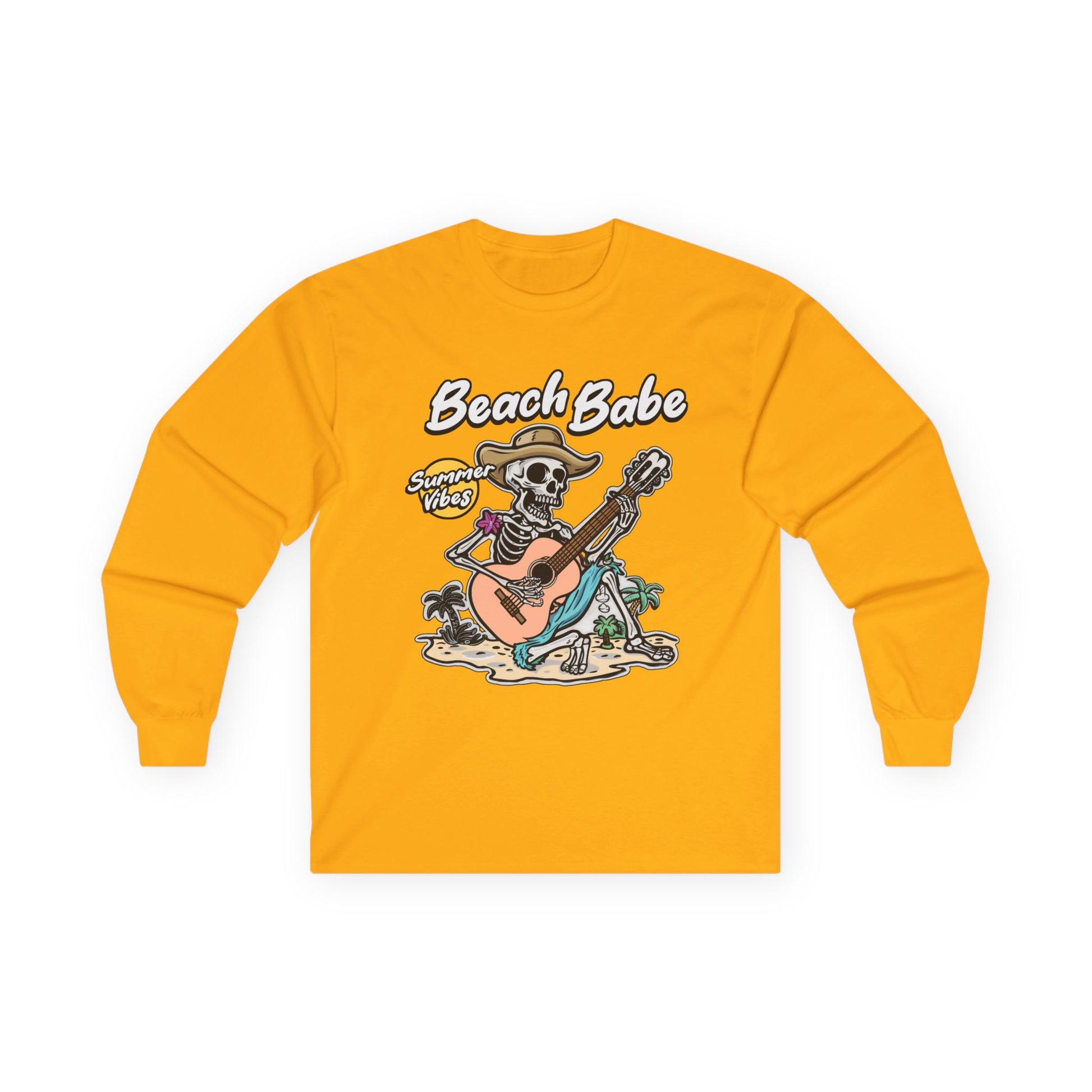 Beach Babe Guitar Unisex Ultra Cotton Long Sleeve Tee