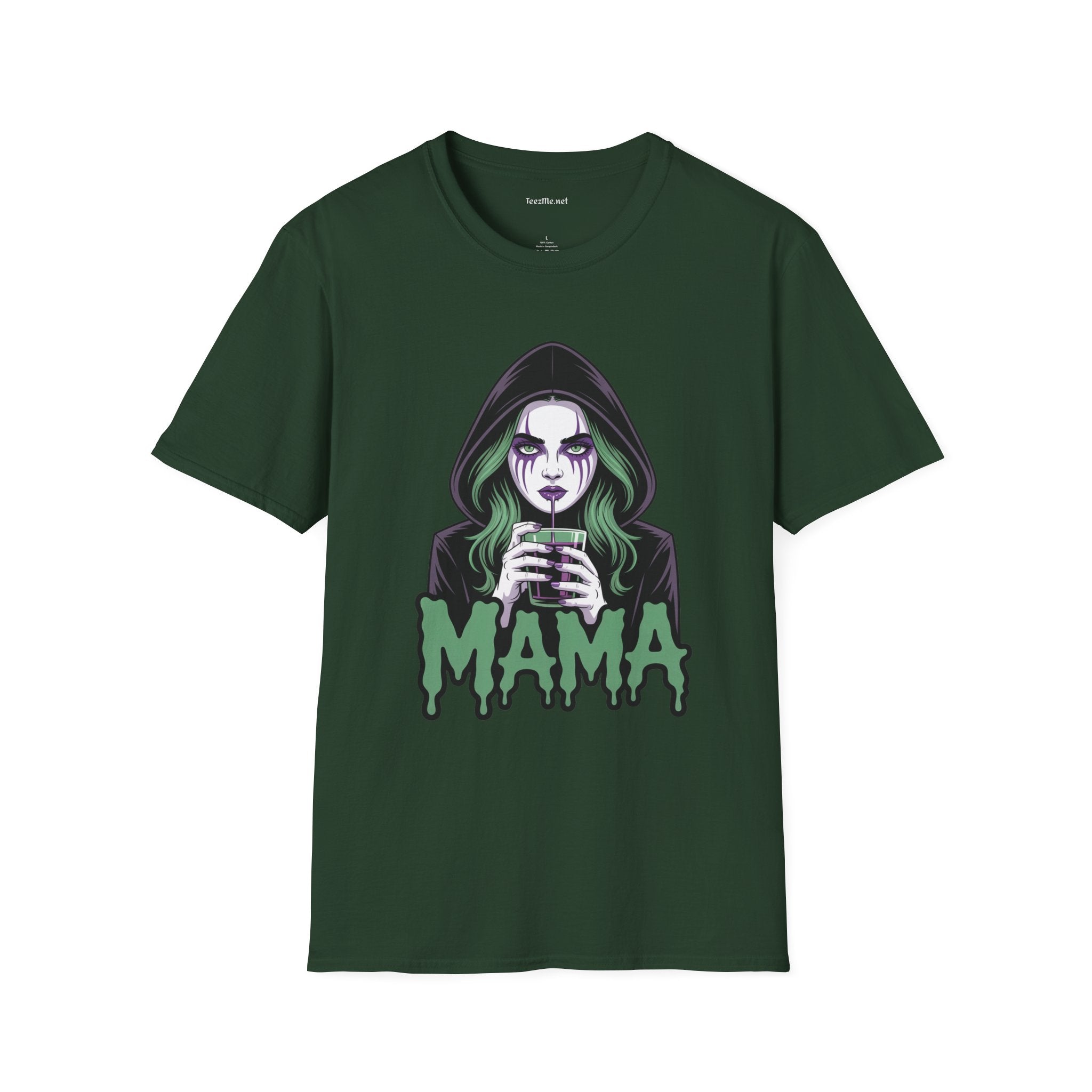 Cute Horror Mama Unisex Soft Style T-Shirt 100% Cotton Graphic