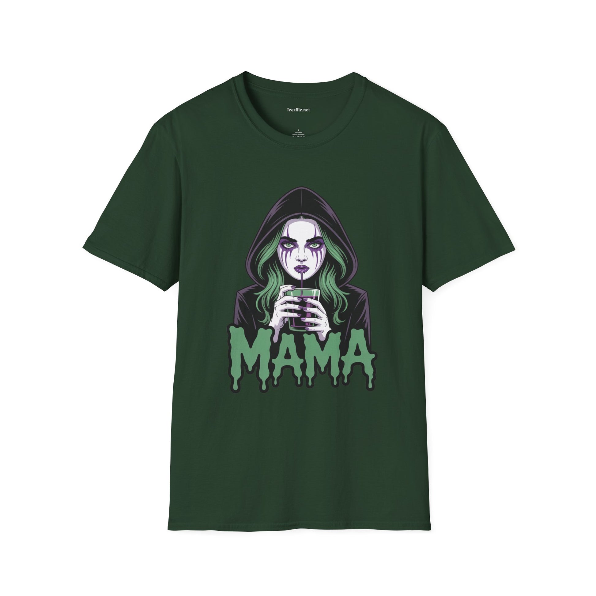 Cute Horror Mama Unisex Soft Style T-Shirt 100% Cotton Graphic