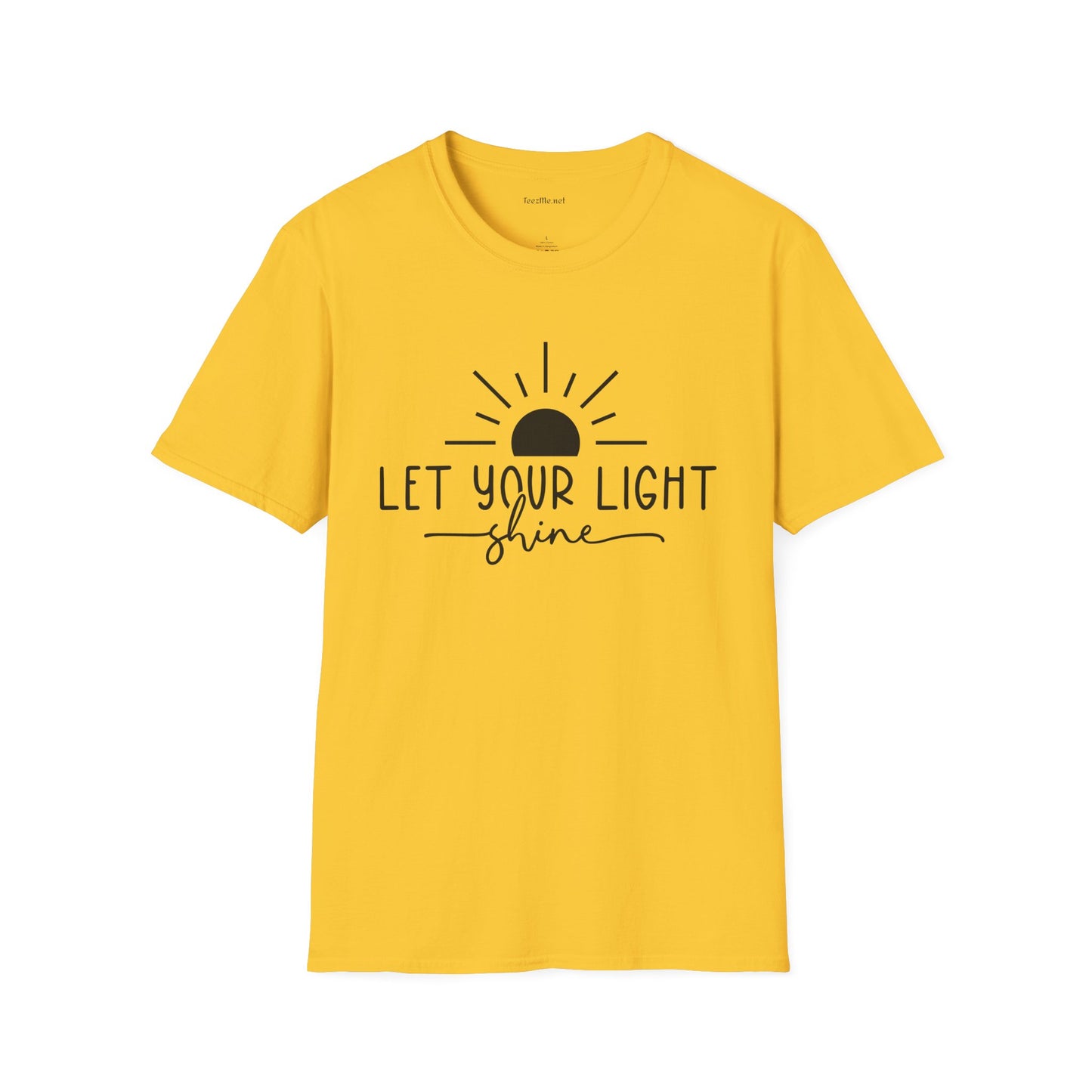 Let Your Light Shine Unisex SoftStyle T-Shirt 100% Cotton Graphic