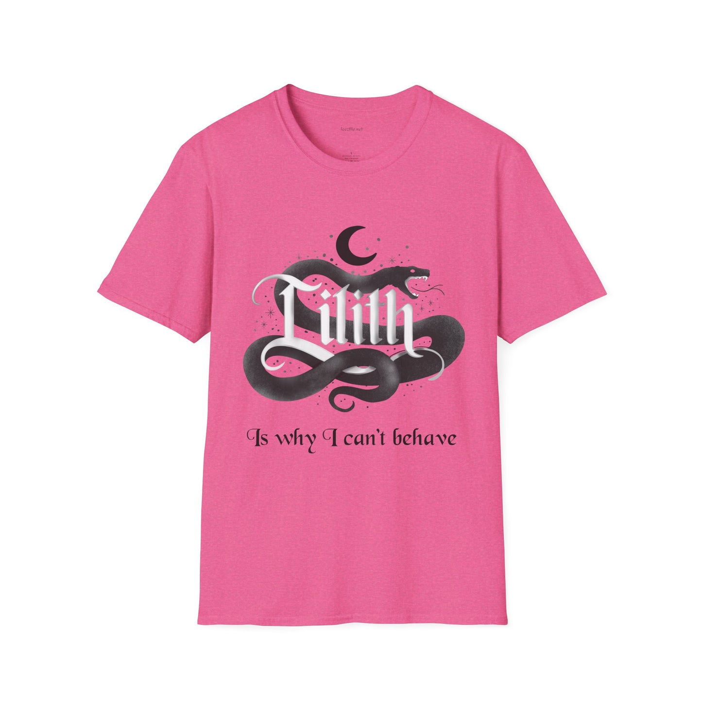 Lilith Is Why I Can't Behave Unisex Softstyle T-Shirt 100% Cotton Graphic