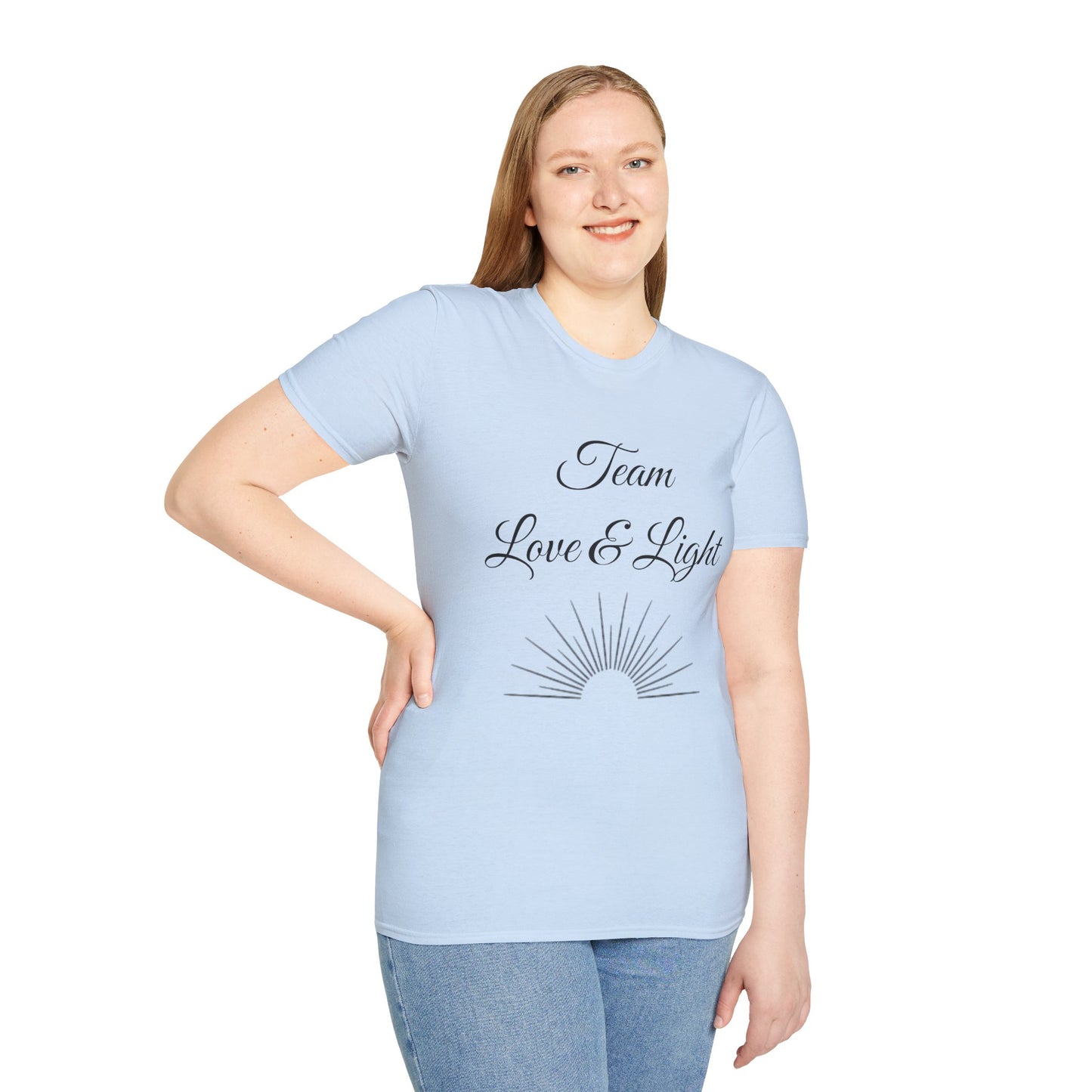Team Love & Light - Unisex Softstyle T-Shirt 100% Cotton Graphic
