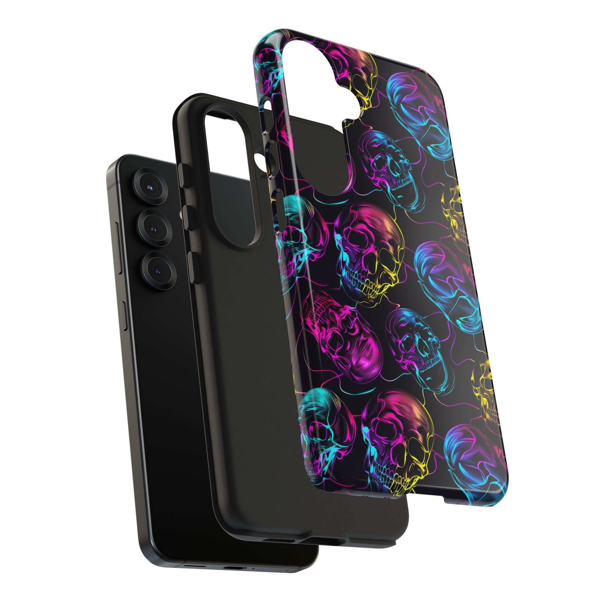 Neon Skull Cell Phone Case Tough Phone Cases