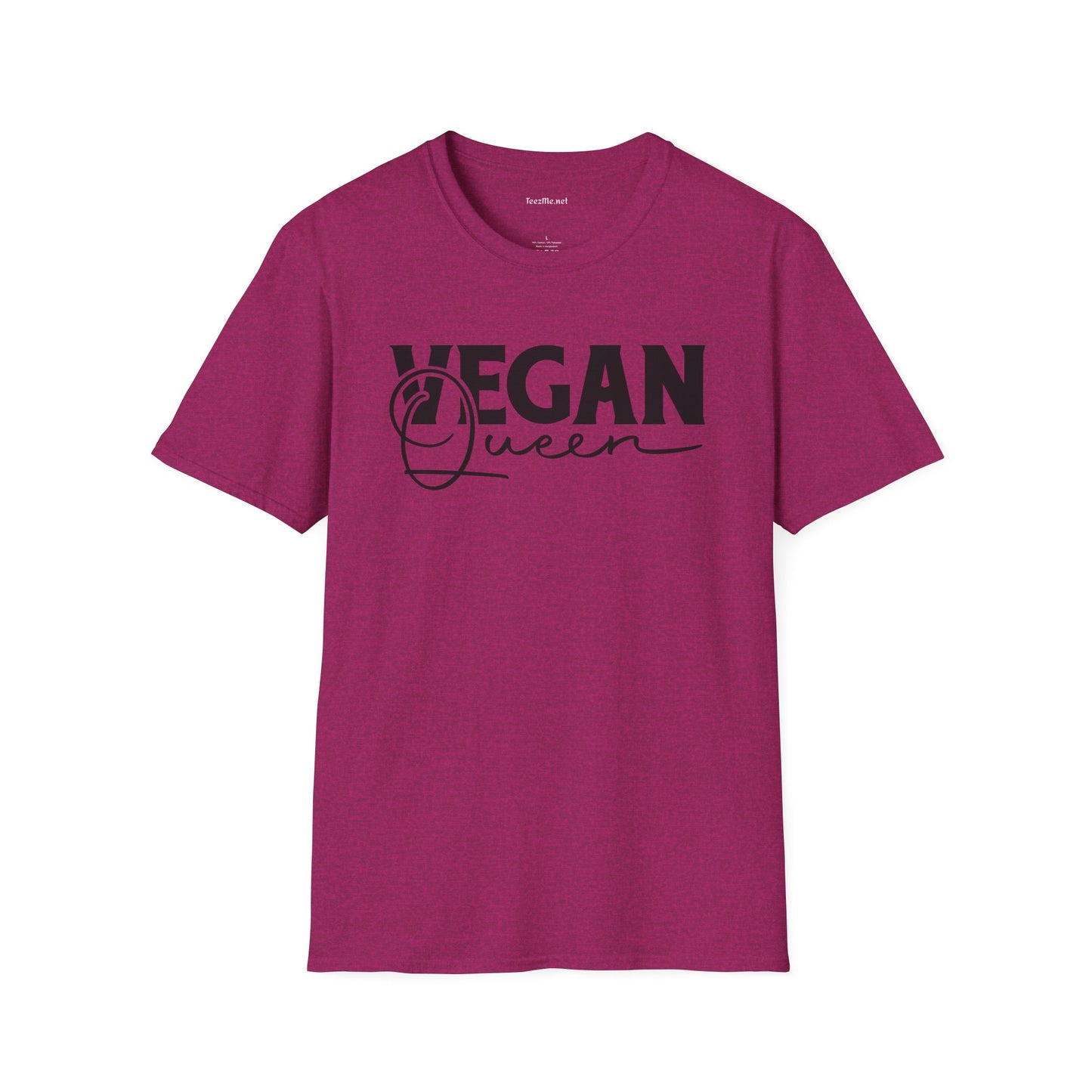 Vegan Queen Unisex Softstyle T-Shirt 100% Cotton Graphic