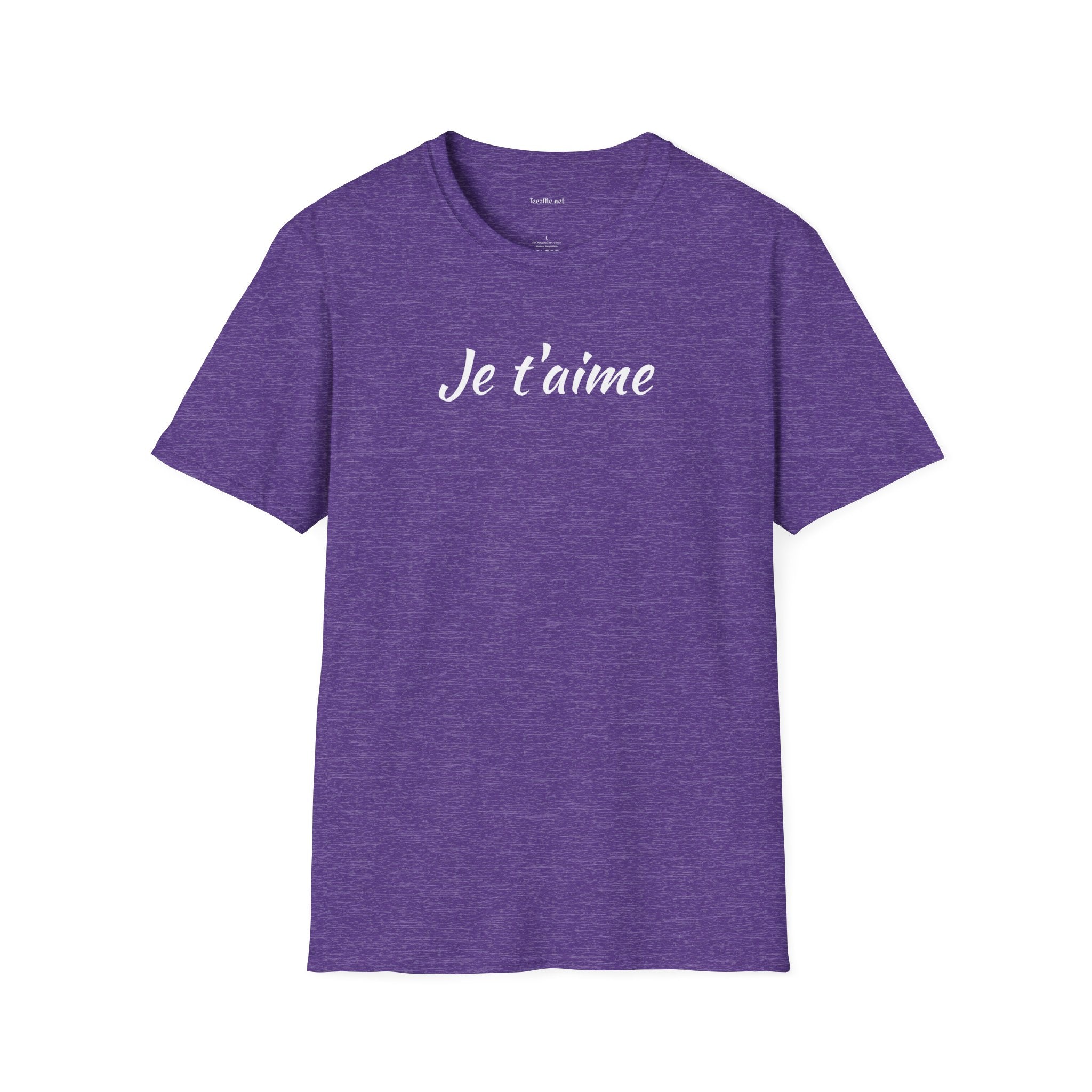 Je t'aime - Unisex Softstyle T-Shirt 100% Cotton Graphic