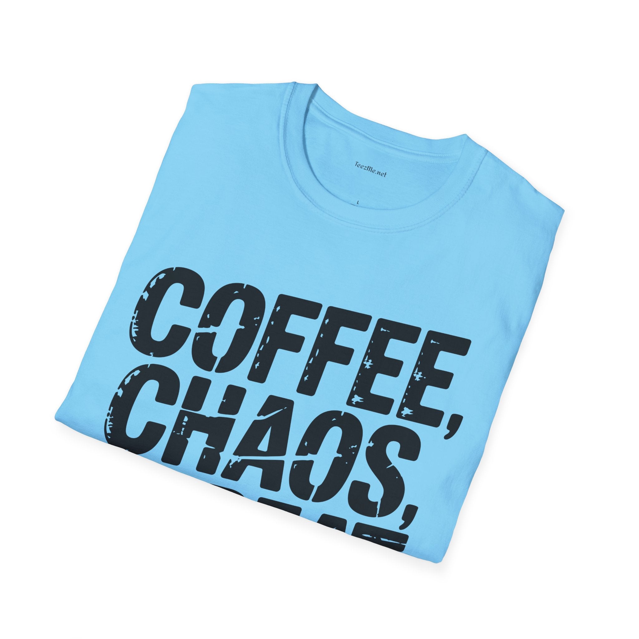 Coffee, Chaos, Repeat T-Shirt — Funny Morning Routine Graphic Tee