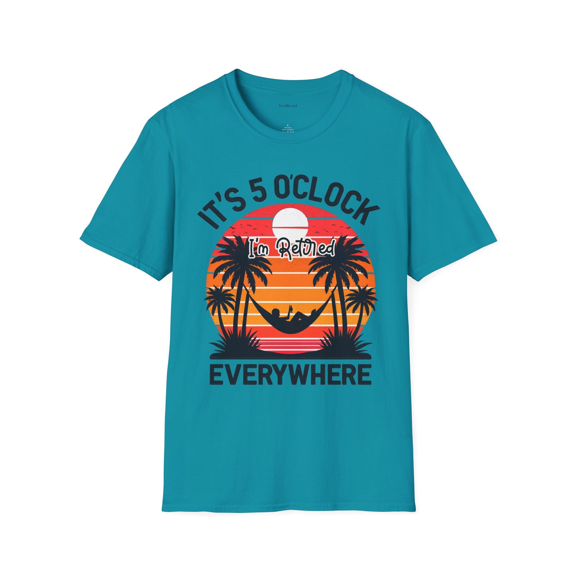 Retired - It's 5 - Unisex Softstyle T-Shirt 100% Cotton Graphic