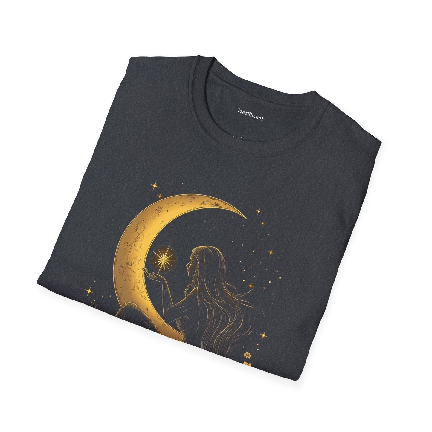 Moon Goddess - Unisex Softstyle T-Shirt 100% Cotton Graphic