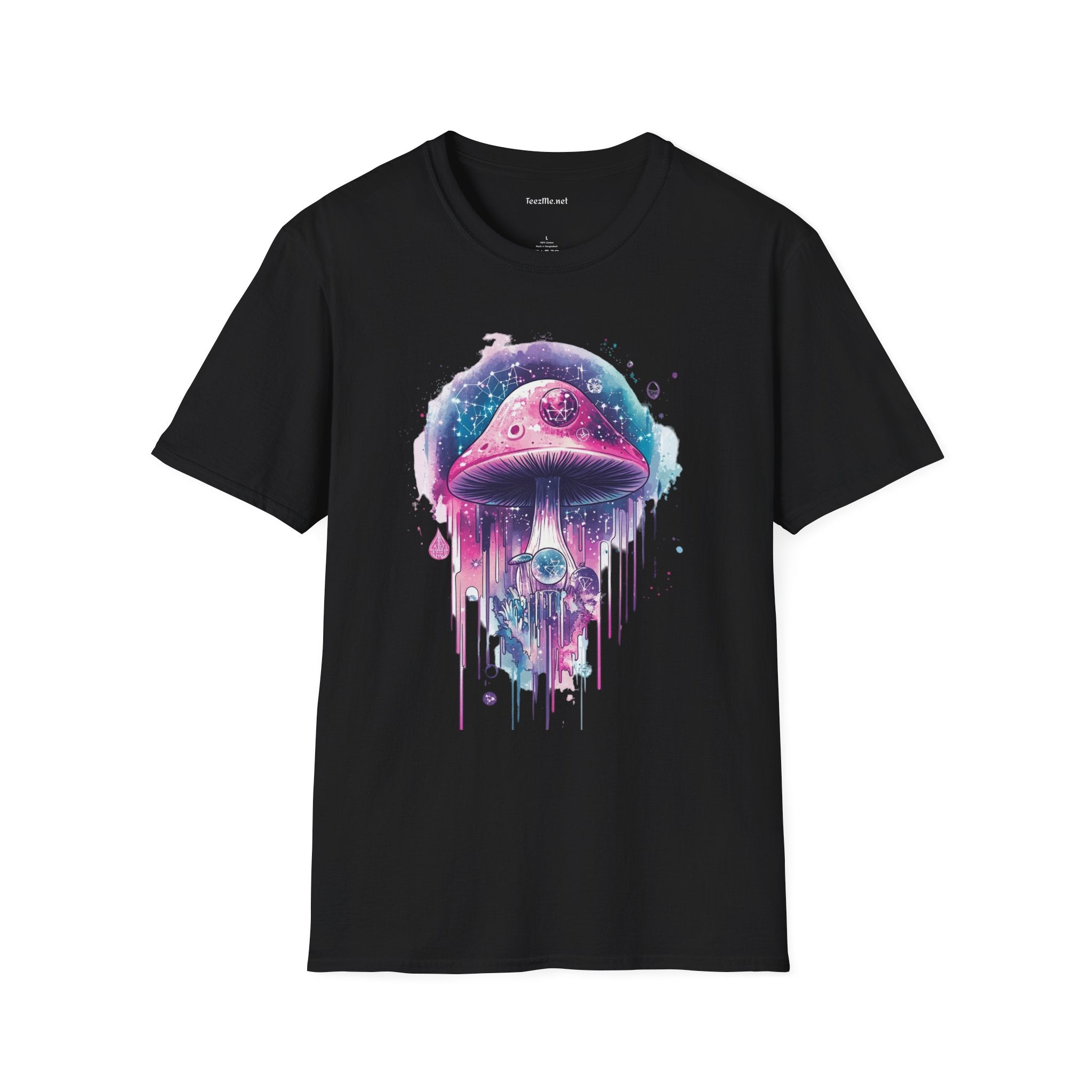 Abstract Mushroom Unisex Softstyle T-Shirt 100% Cotton Graphic