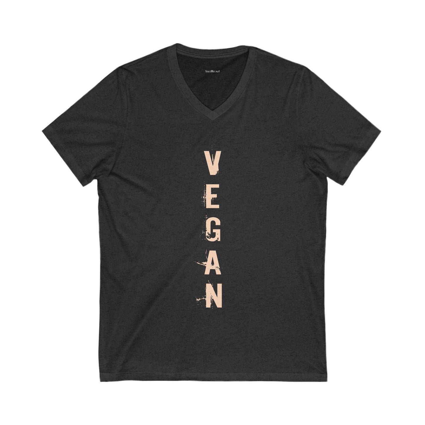 VEGAN Unisex Jersey Short Sleeve V-Neck Tee