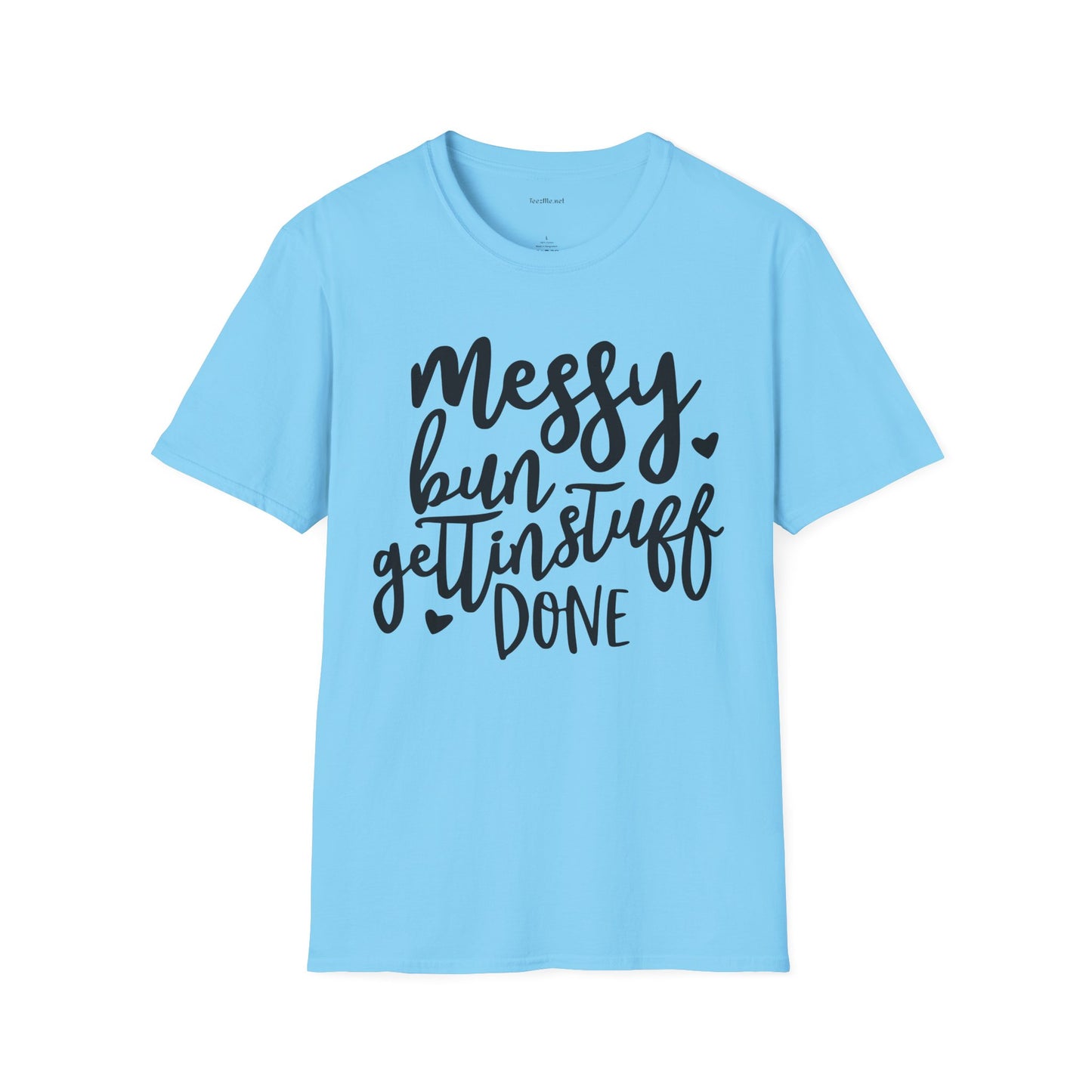 Messy Bun  - Unisex Softstyle T-Shirt 100% Cotton Graphic