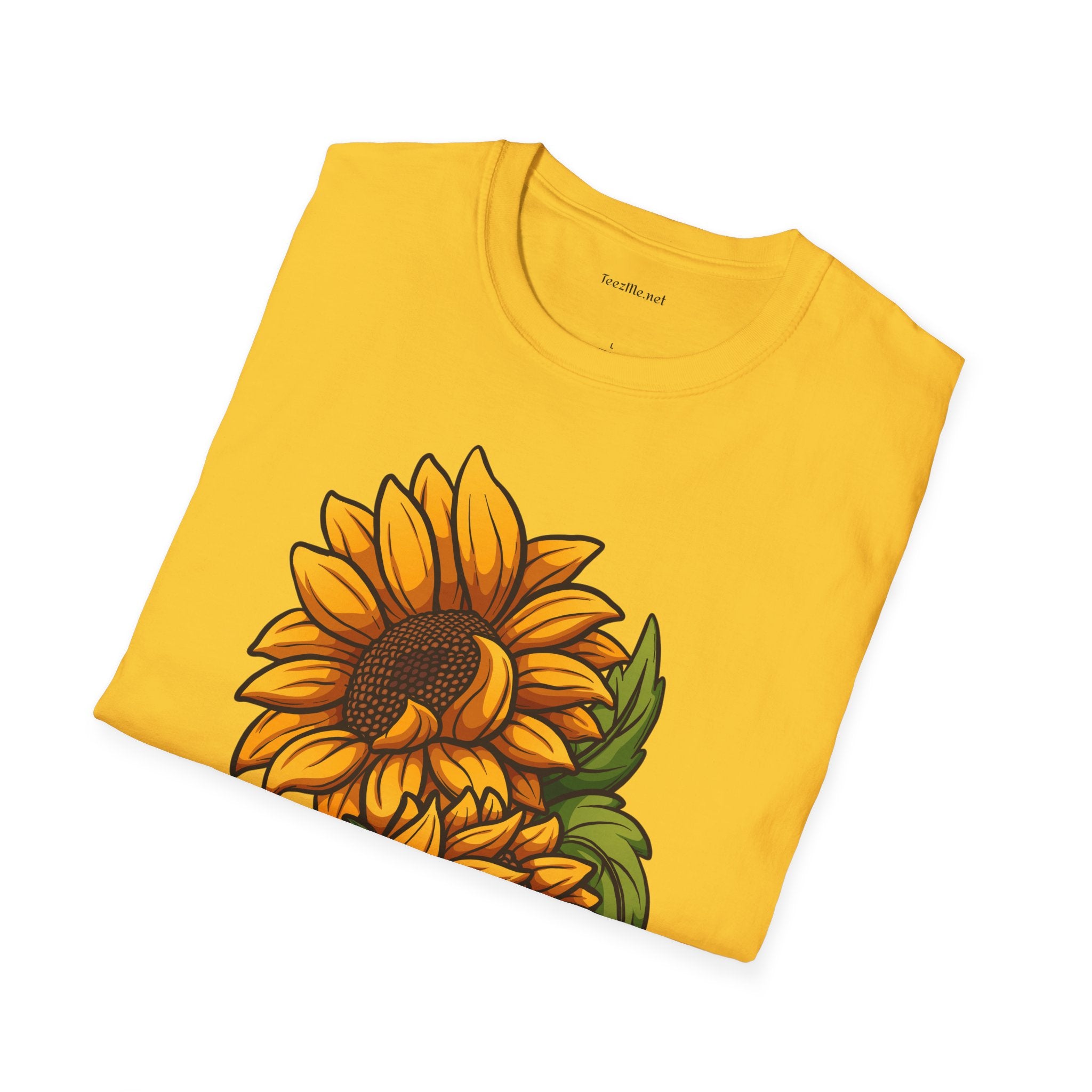 Sunflower (image) - Unisex Softstyle T-Shirt 100% Cotton Graphic
