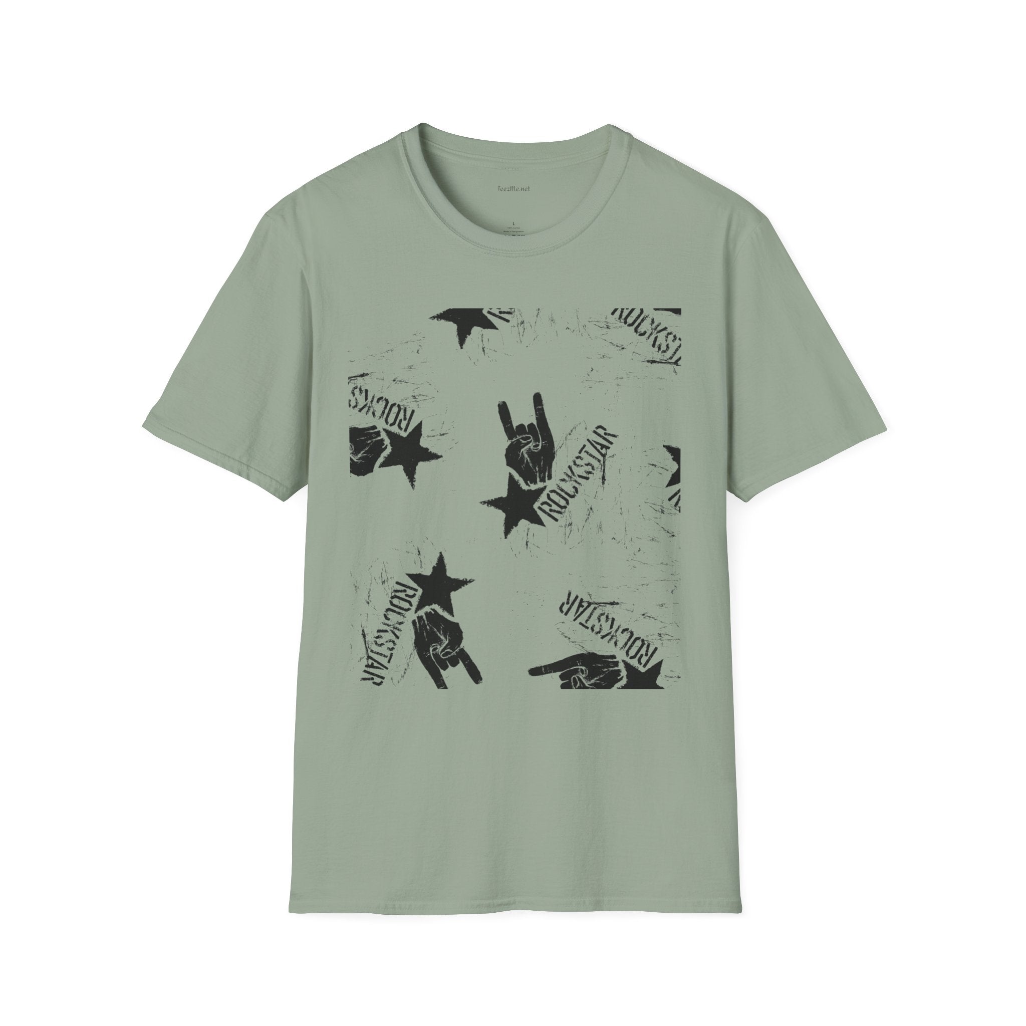 ROCK STAR illustation - Unisex Softstyle T-Shirt 100% Cotton Graphic