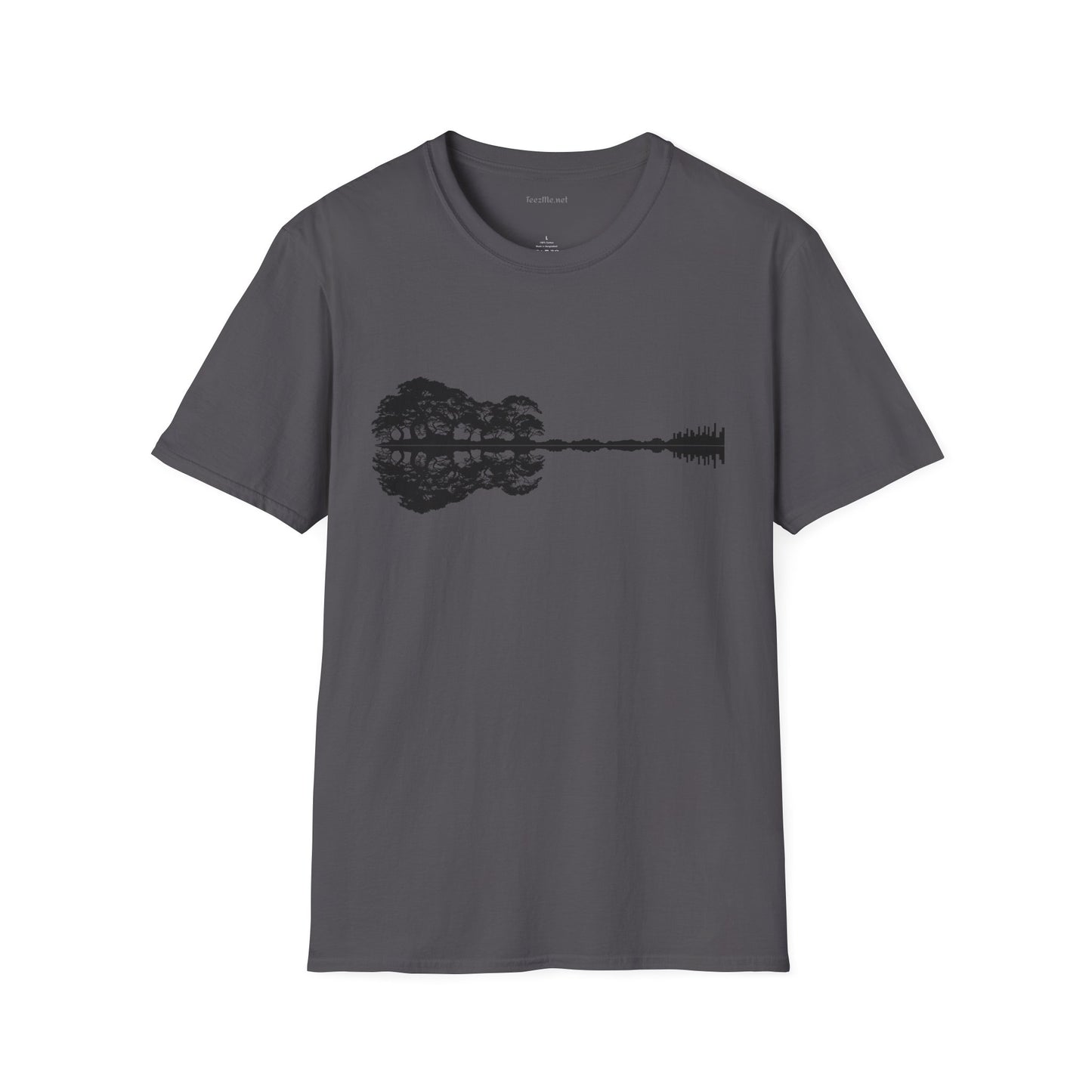 Lake Shadow Guitar Unisex Softstyle T-Shirt 100% Cotton Graphic