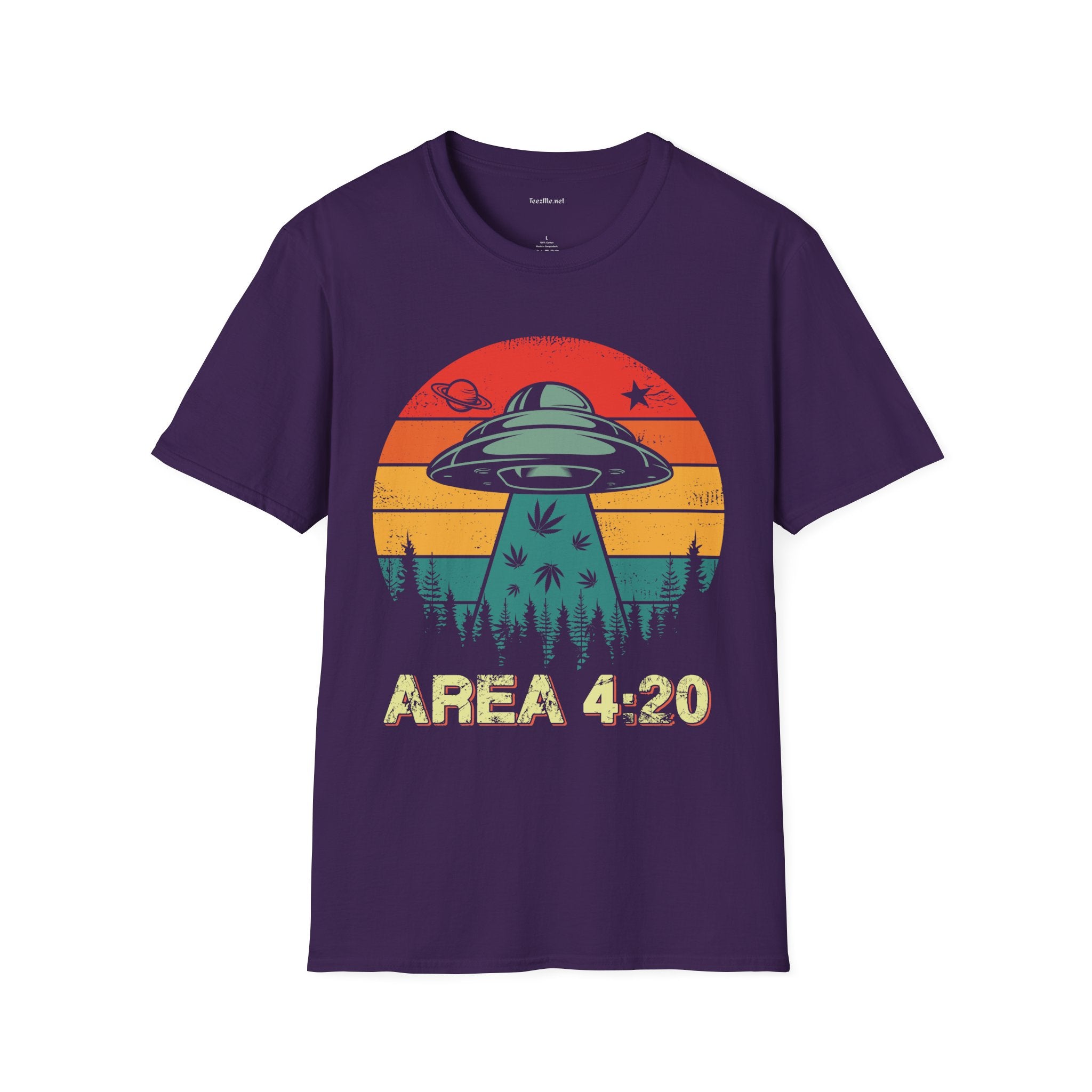 Area 420 Unisex Softstyle T-Shirt 100% Cotton Graphic