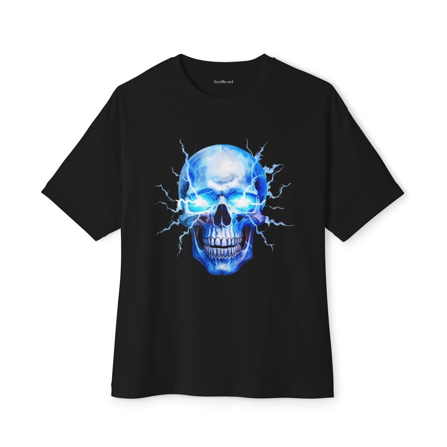 Blue Skull 04 Unisex Oversized Boxy Tee