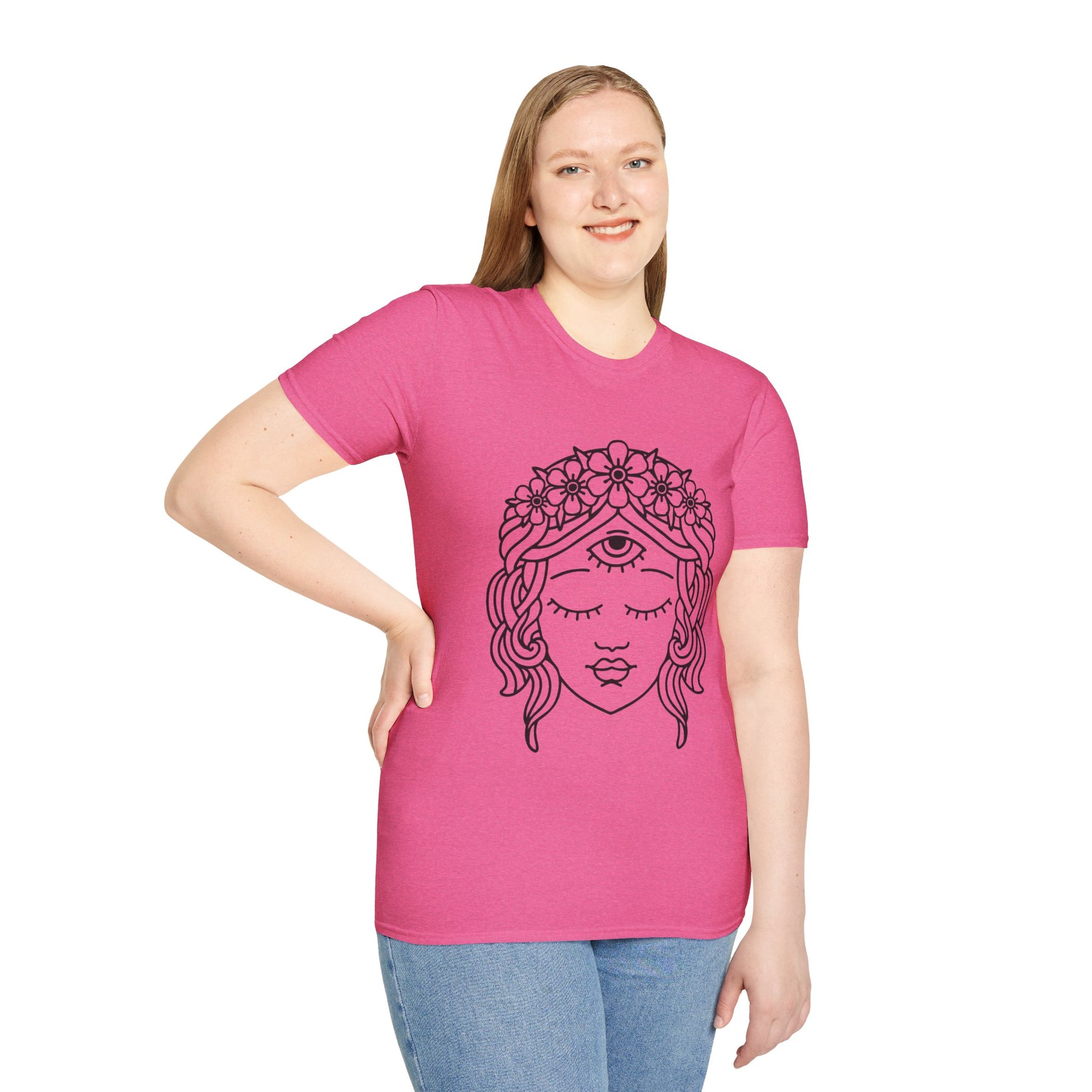 Spiritual Third Eye - Unisex Ultra Cotton Tee 100% Cotton Graphic