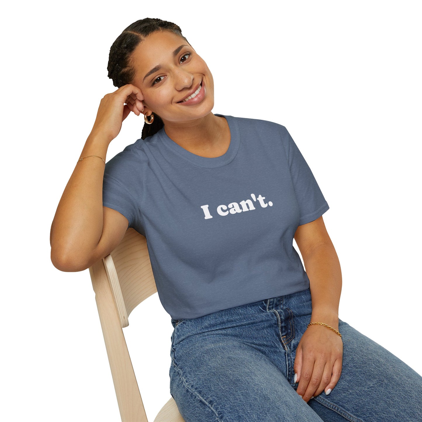 I can't - Unisex Softstyle T-Shirt 100% Cotton Graphic