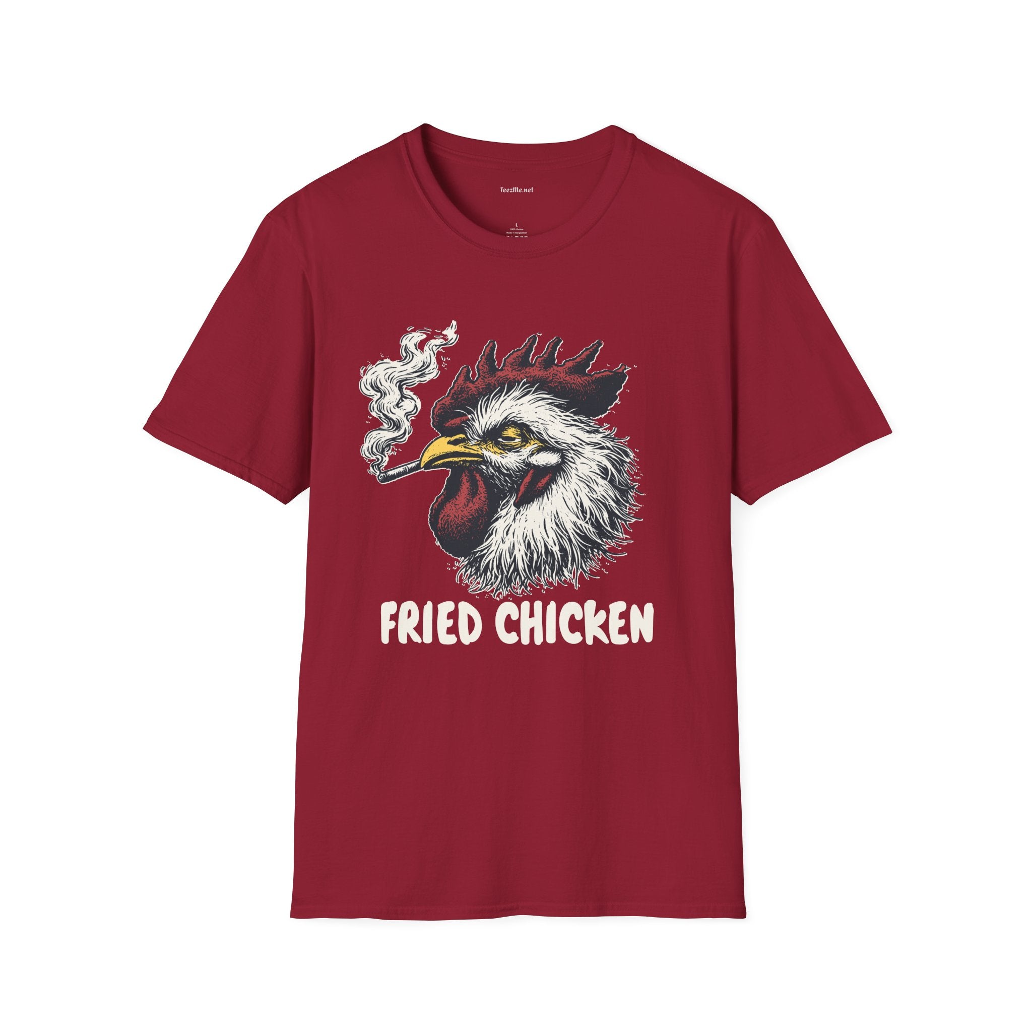Fried Chicken Weed Unisex Softstyle T-Shirt 100% Cotton Graphic