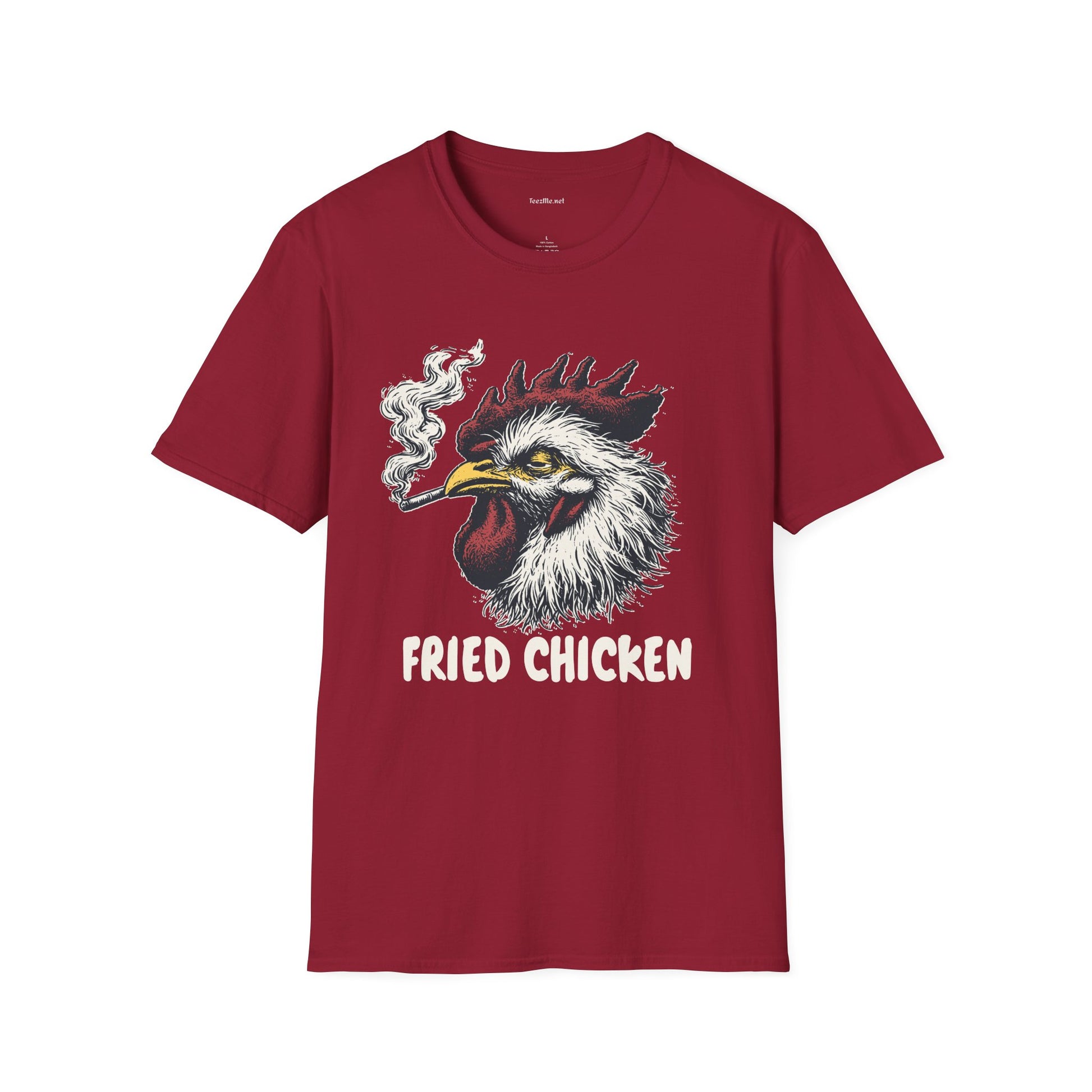 Fried Chicken Weed Unisex Softstyle T-Shirt 100% Cotton Graphic