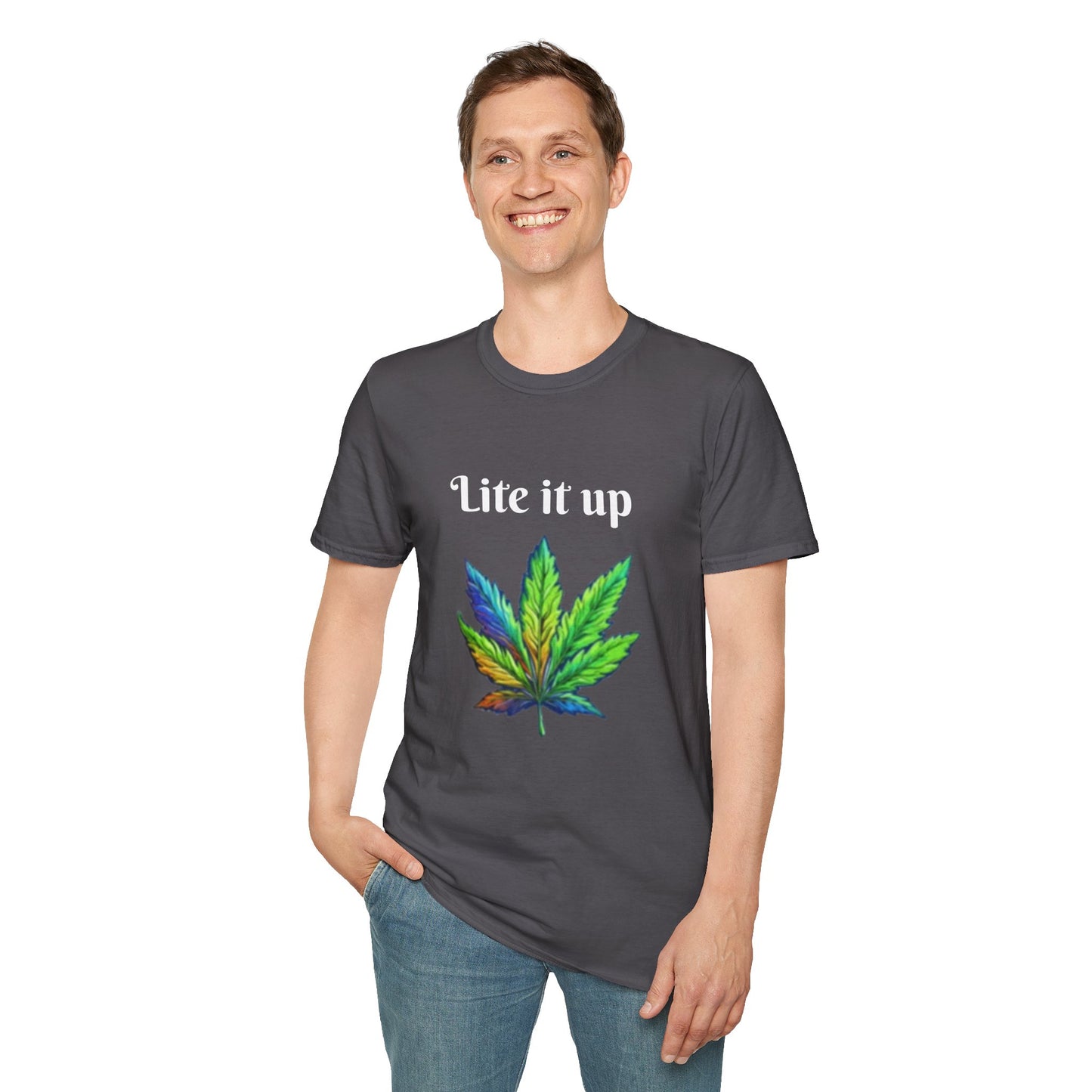 Lite it up - Unisex Softstyle T-Shirt 100% Cotton Graphic
