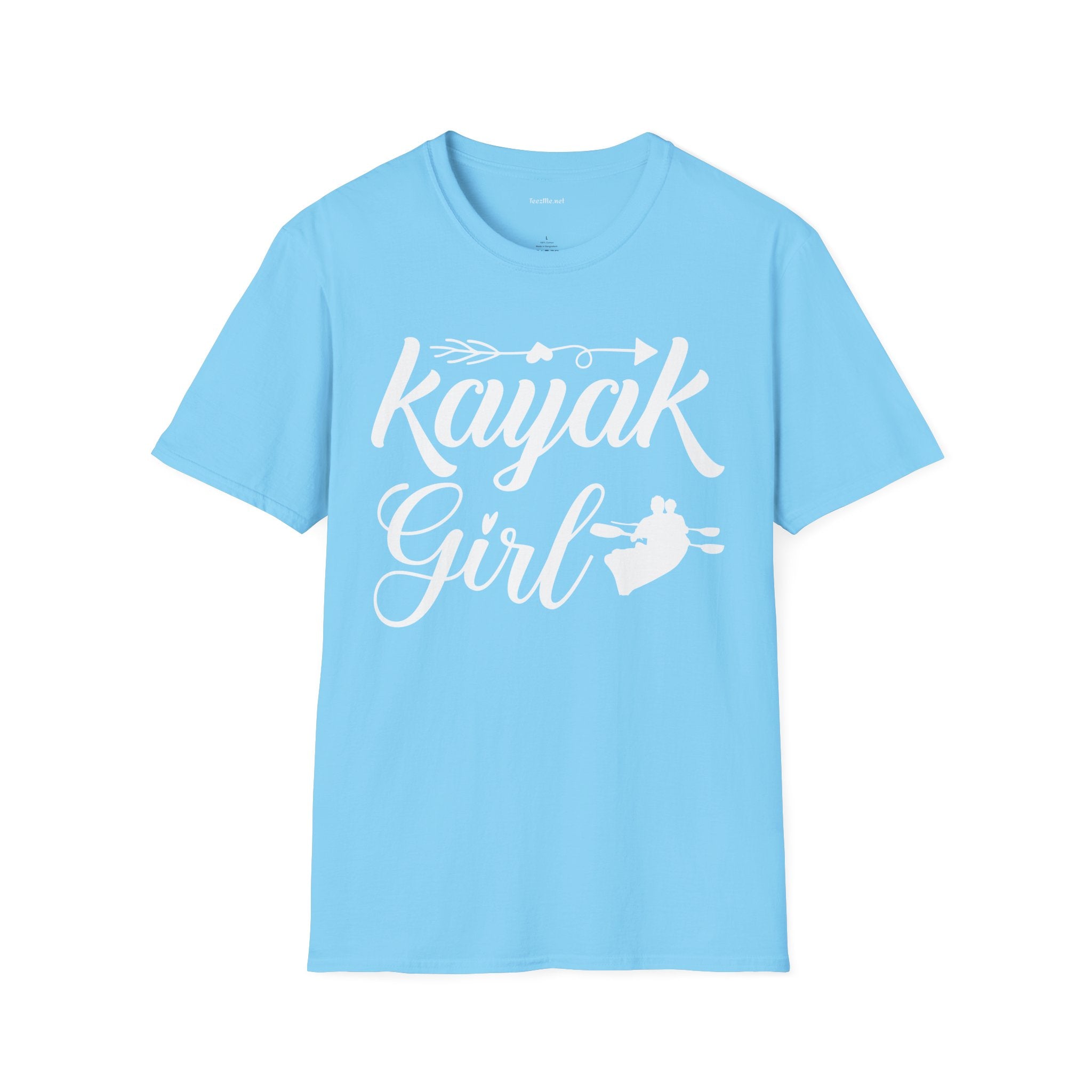 Kayak Girl - Unisex Softstyle T-Shirt 100% Cotton Graphic