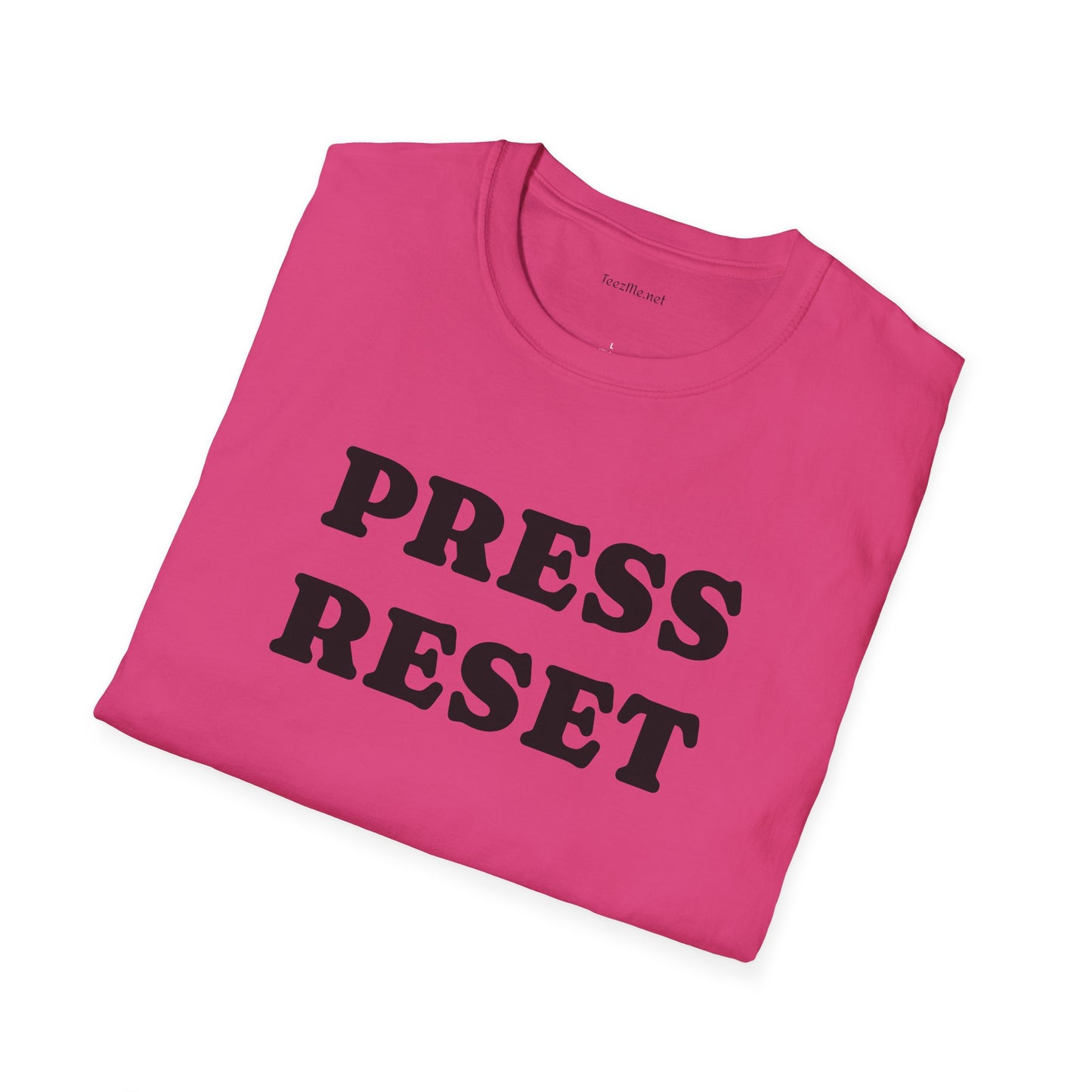 Press Reset - Unisex Softstyle T-Shirt 100% Cotton Graphic