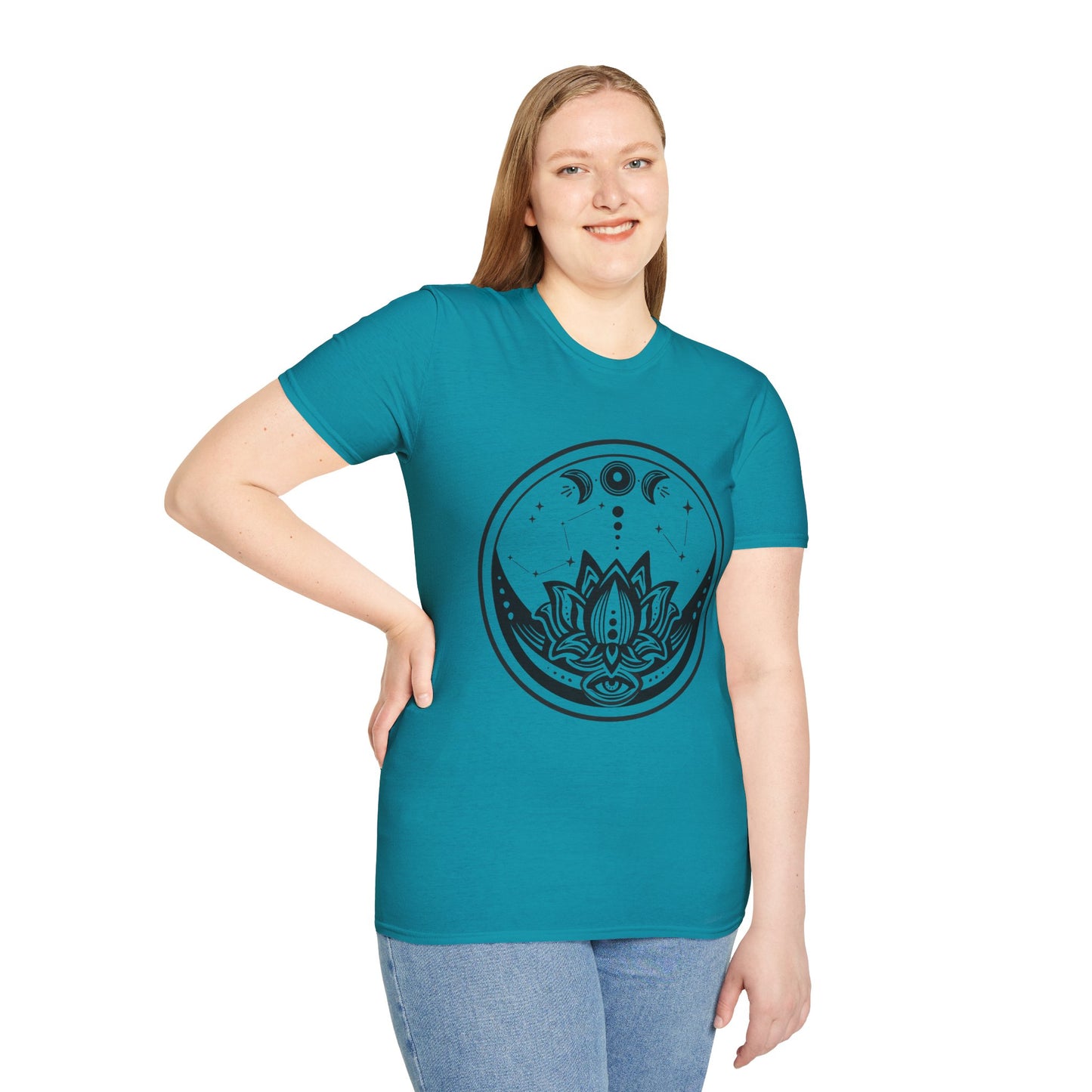 Moon Phase - Unisex Softstyle T-Shirt 100% Cotton Graphic