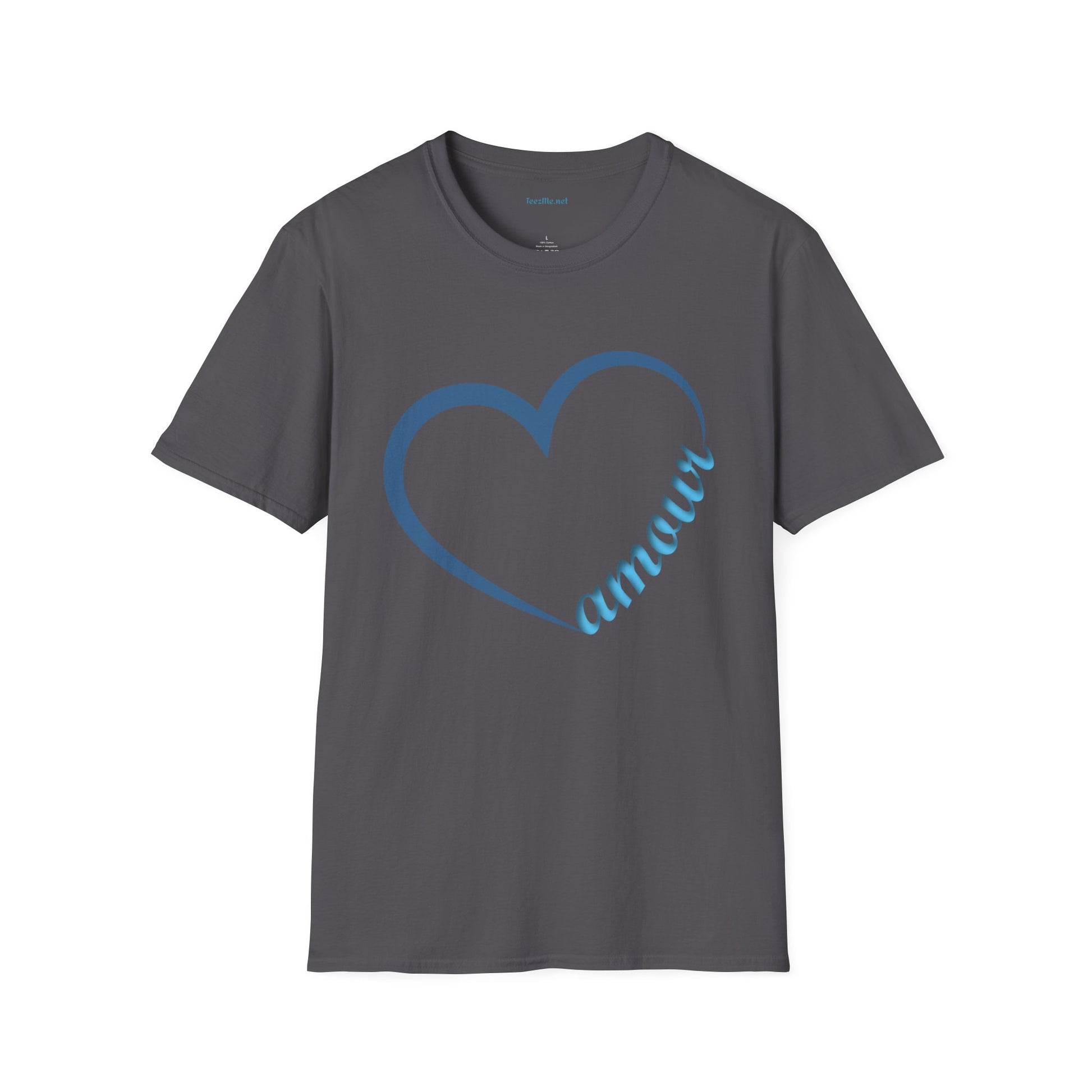 Amour (Turquoise) Unisex Softstyle T-Shirt 100% Cotton Graphic