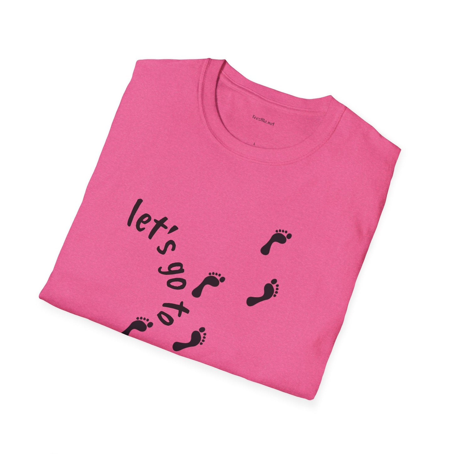 Let's go to the beach - Unisex Softstyle T-Shirt 100% Cotton Graphic