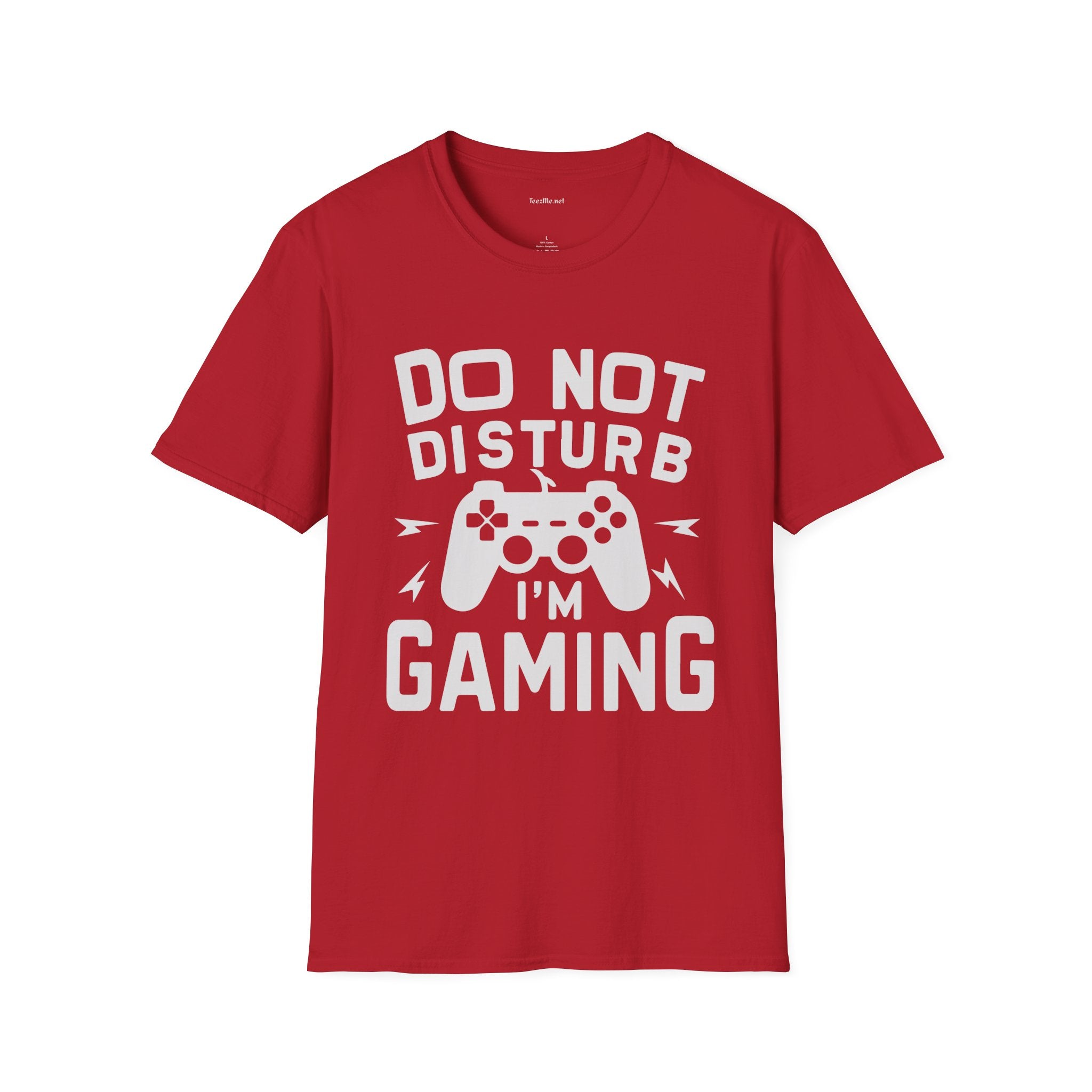 Do Not Disturb I'm Gaming Unisex Softstyle T-Shirt 100% Cotton Graphic