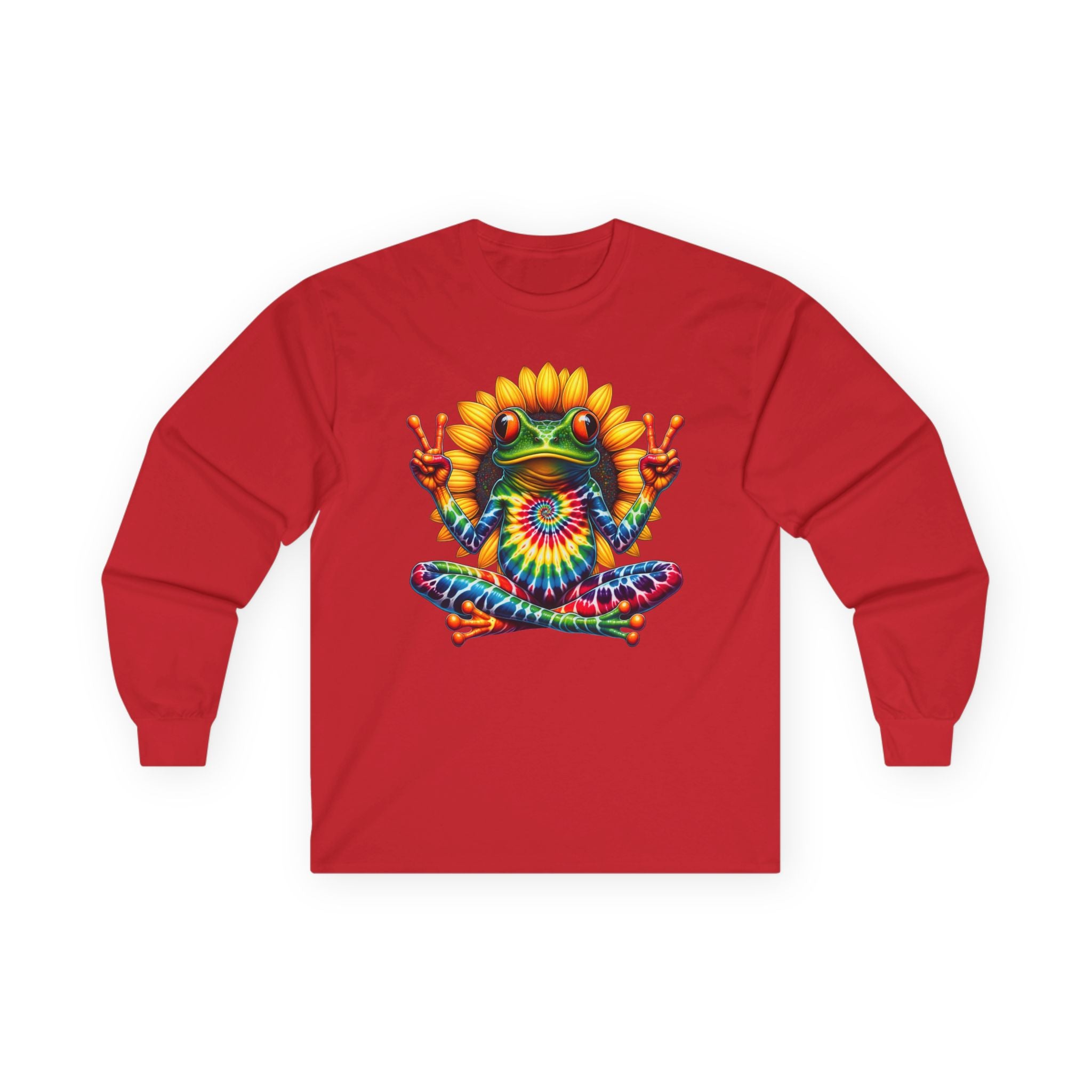 Peace Frog Tie-dye Unisex Ultra Cotton Long Sleeve Tee