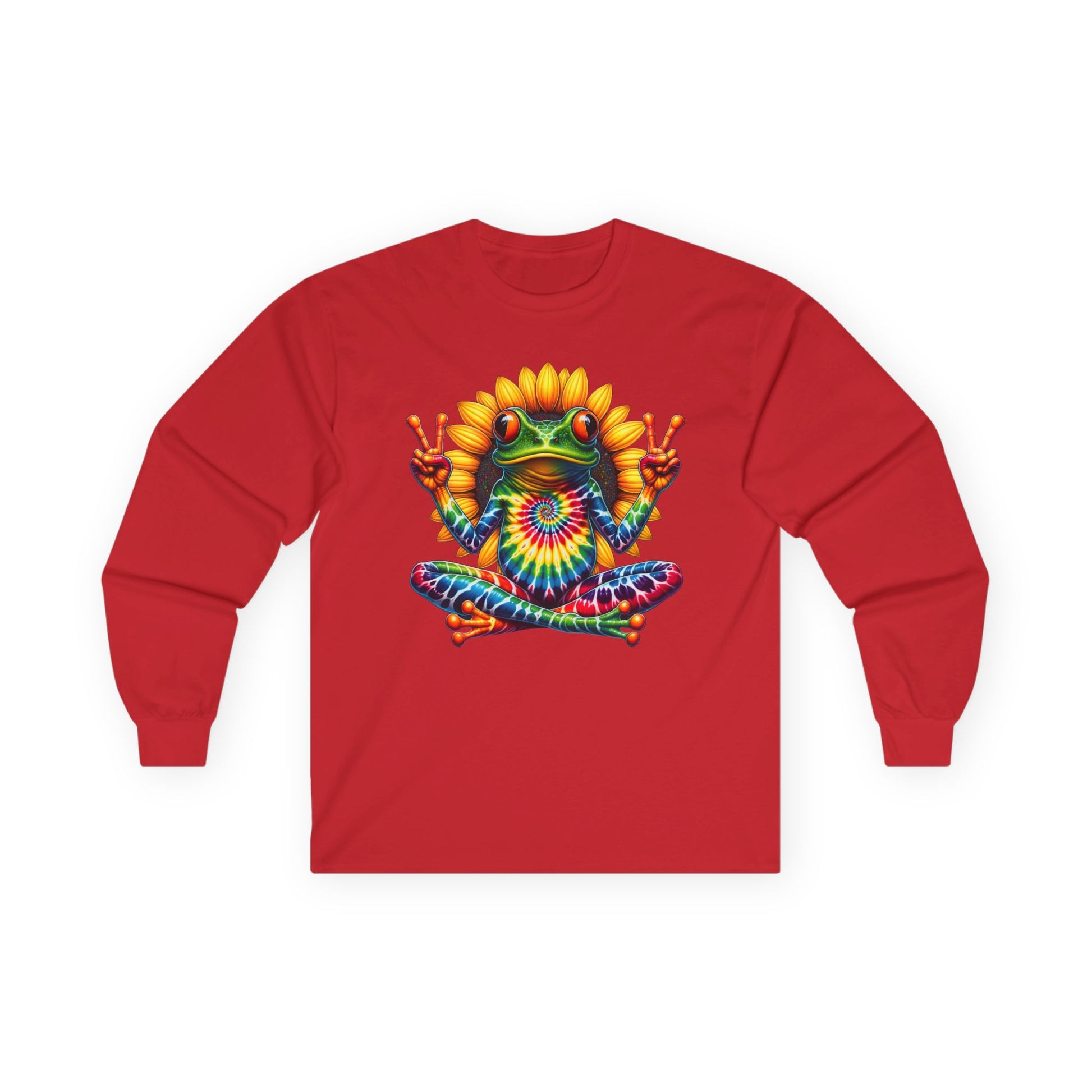 Peace Frog Tie-dye Unisex Ultra Cotton Long Sleeve Tee