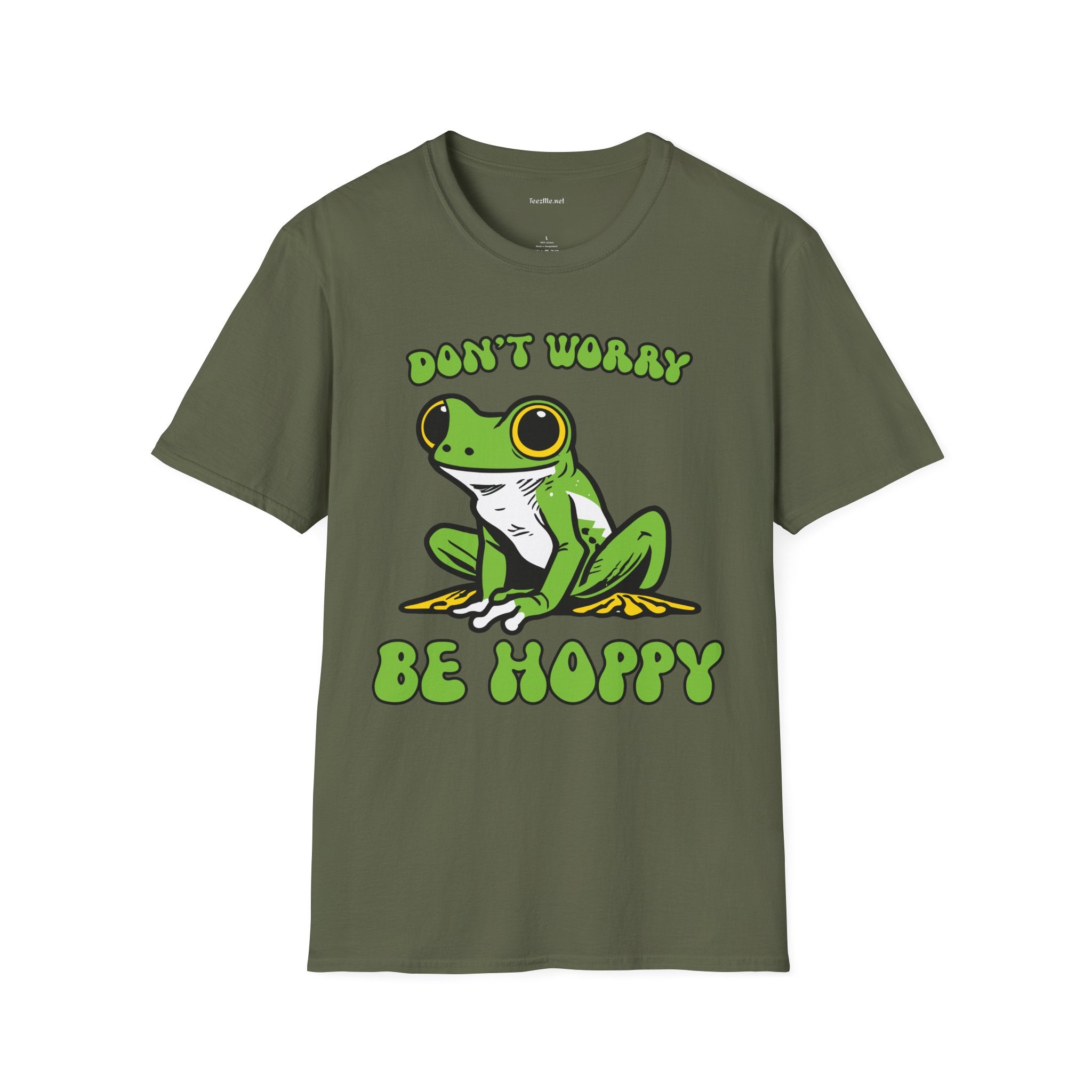 Don't Worry Be Hoppy Unisex Softstyle T-Shirt 100% Cotton Graphic