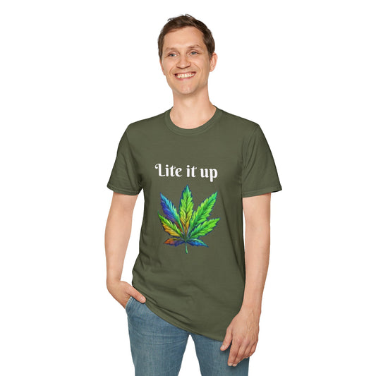 Lite it up - Unisex Softstyle T-Shirt 100% Cotton Graphic