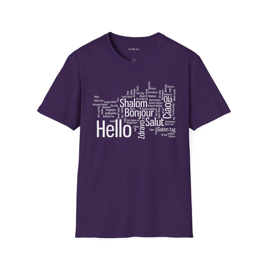 Hello (Multilingual) Unisex Softstyle T-Shirt 100% Cotton
