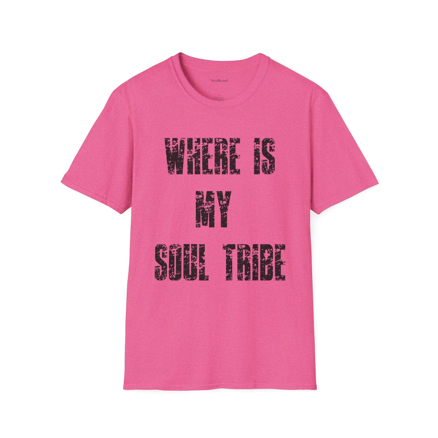 Where Is My Soul Tribe (Grunge) Unisex Soft Style T-Shirt 100% Cotton Graphic