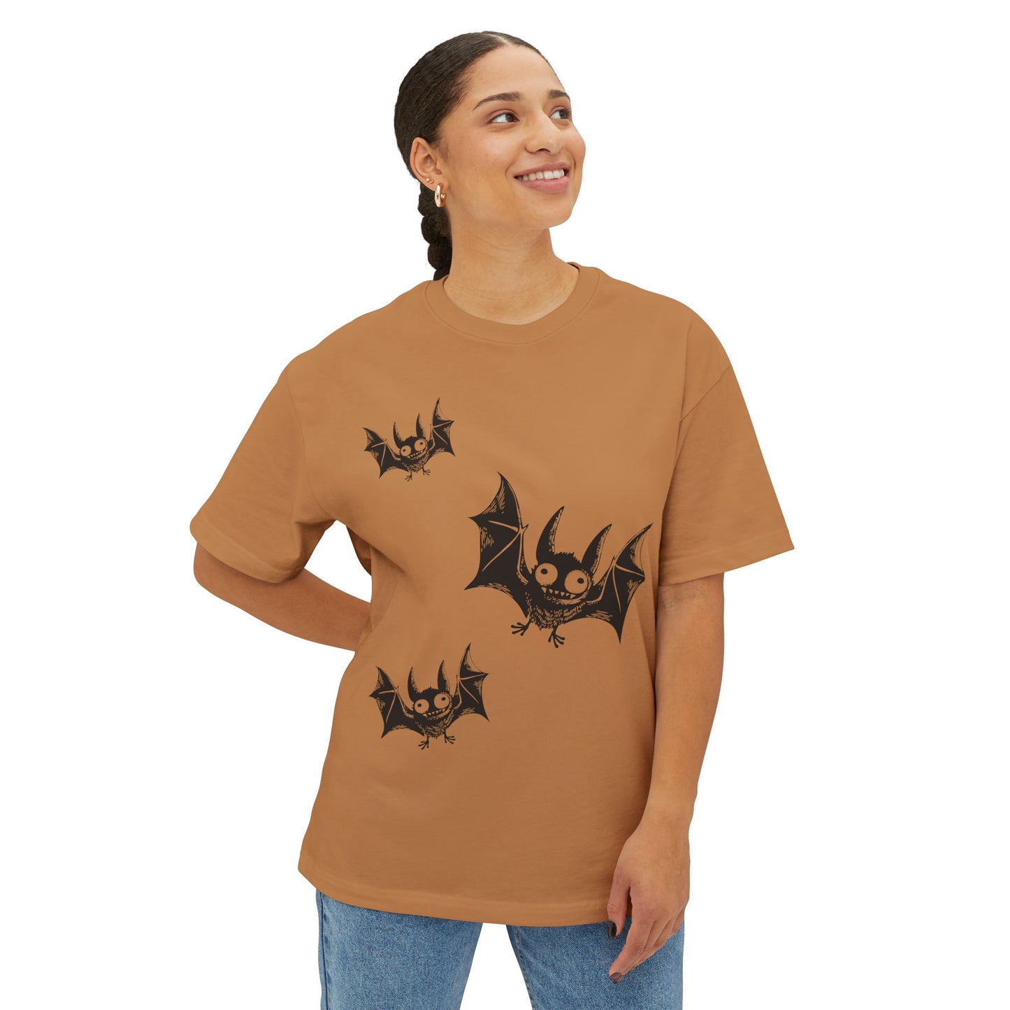 Cute Bats Unisex Oversized Boxy Tee