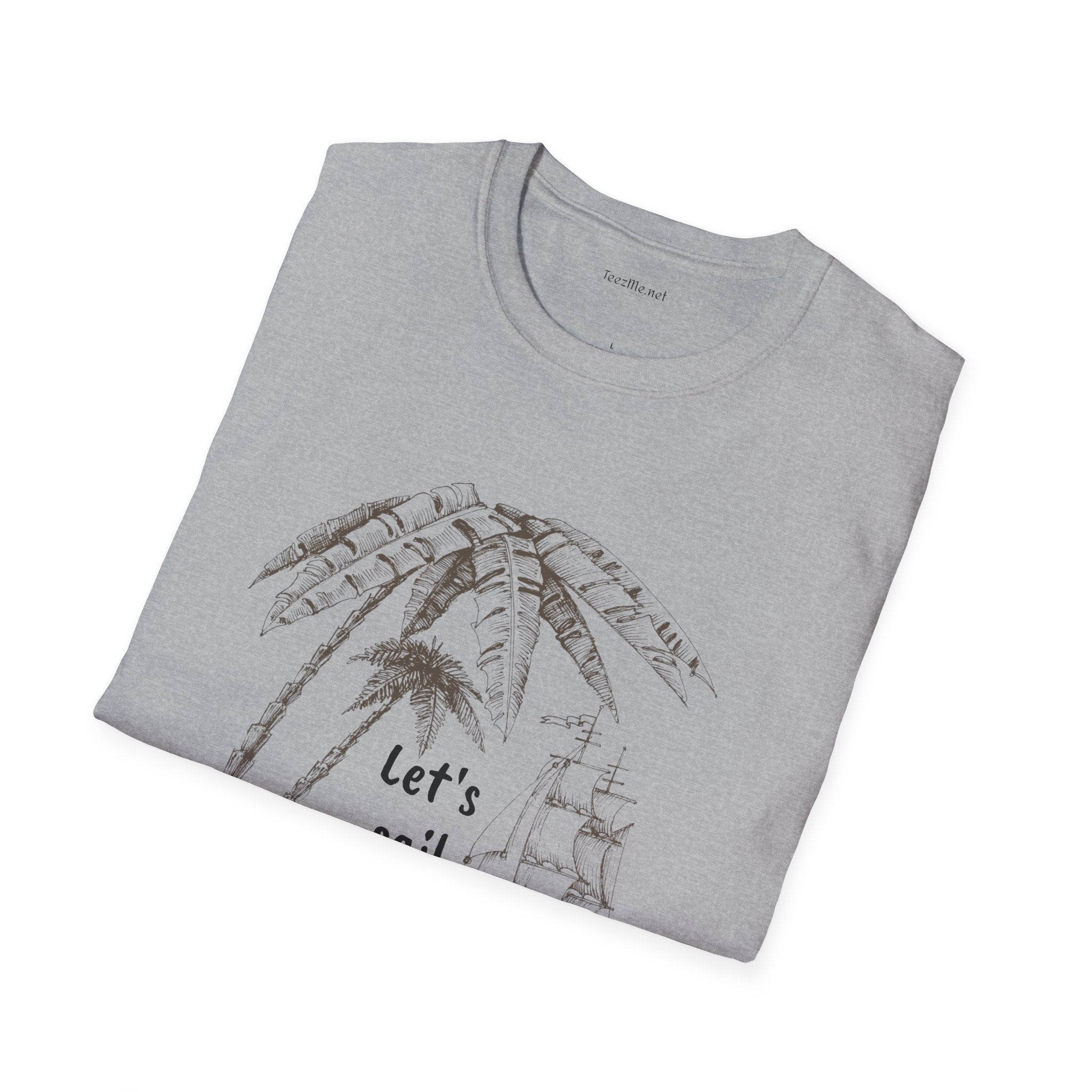 Let's sail away - Unisex Softstyle T-Shirt 100% Cotton Graphic