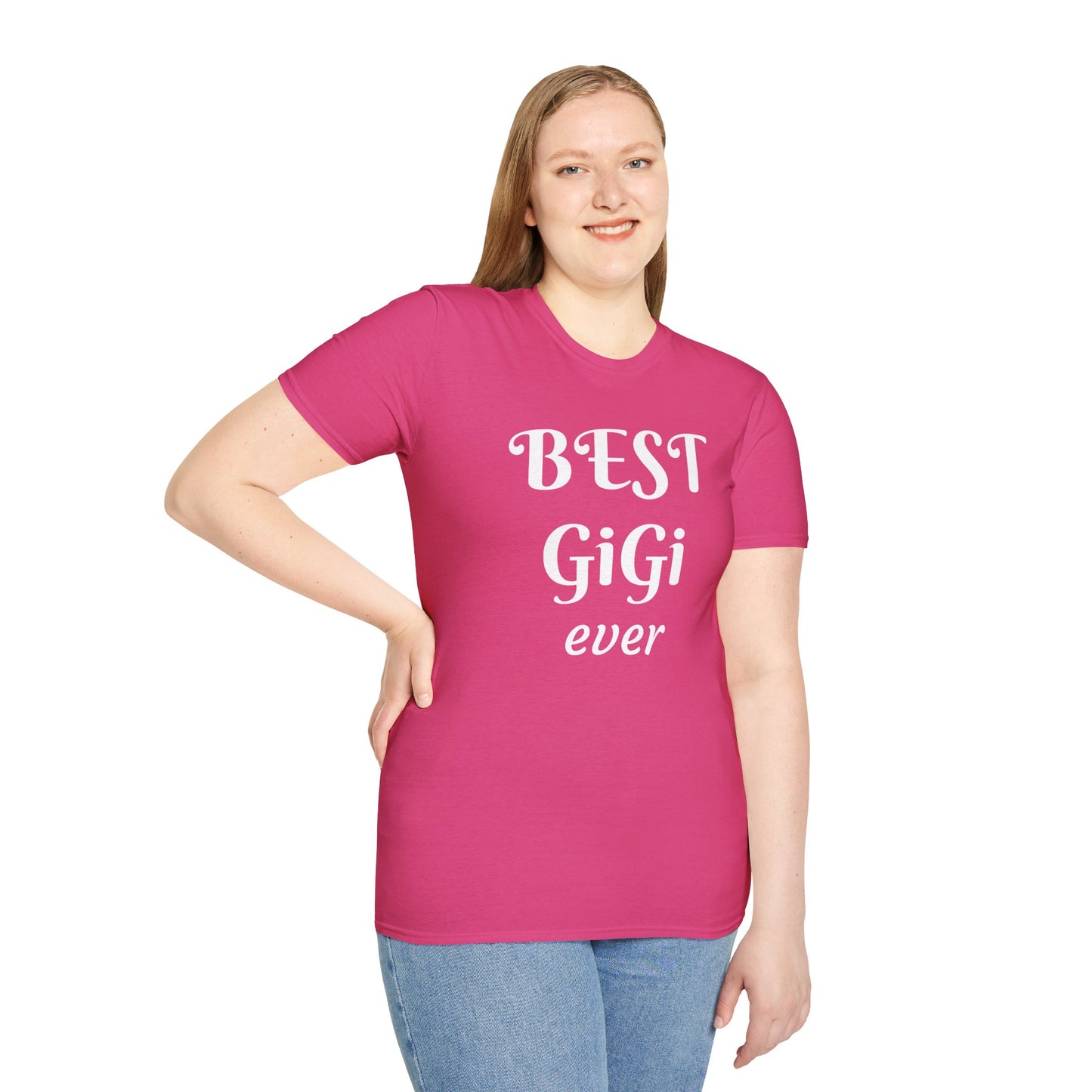 Best GiGi ever - Unisex Softstyle T-Shirt 100% Cotton Graphic