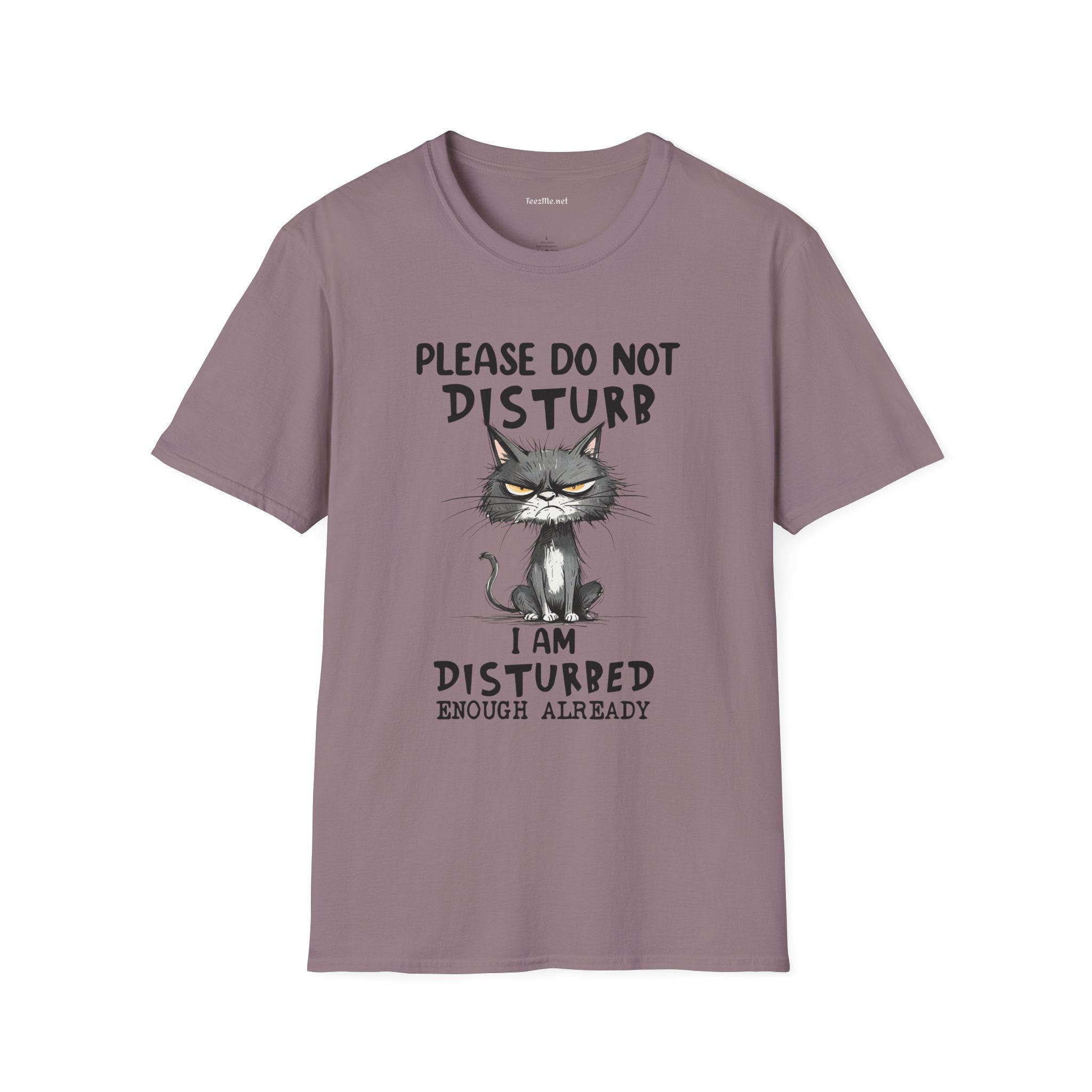 Please Do Not Disturb Unisex Softstyle T-Shirt 100% Cotton Graphic