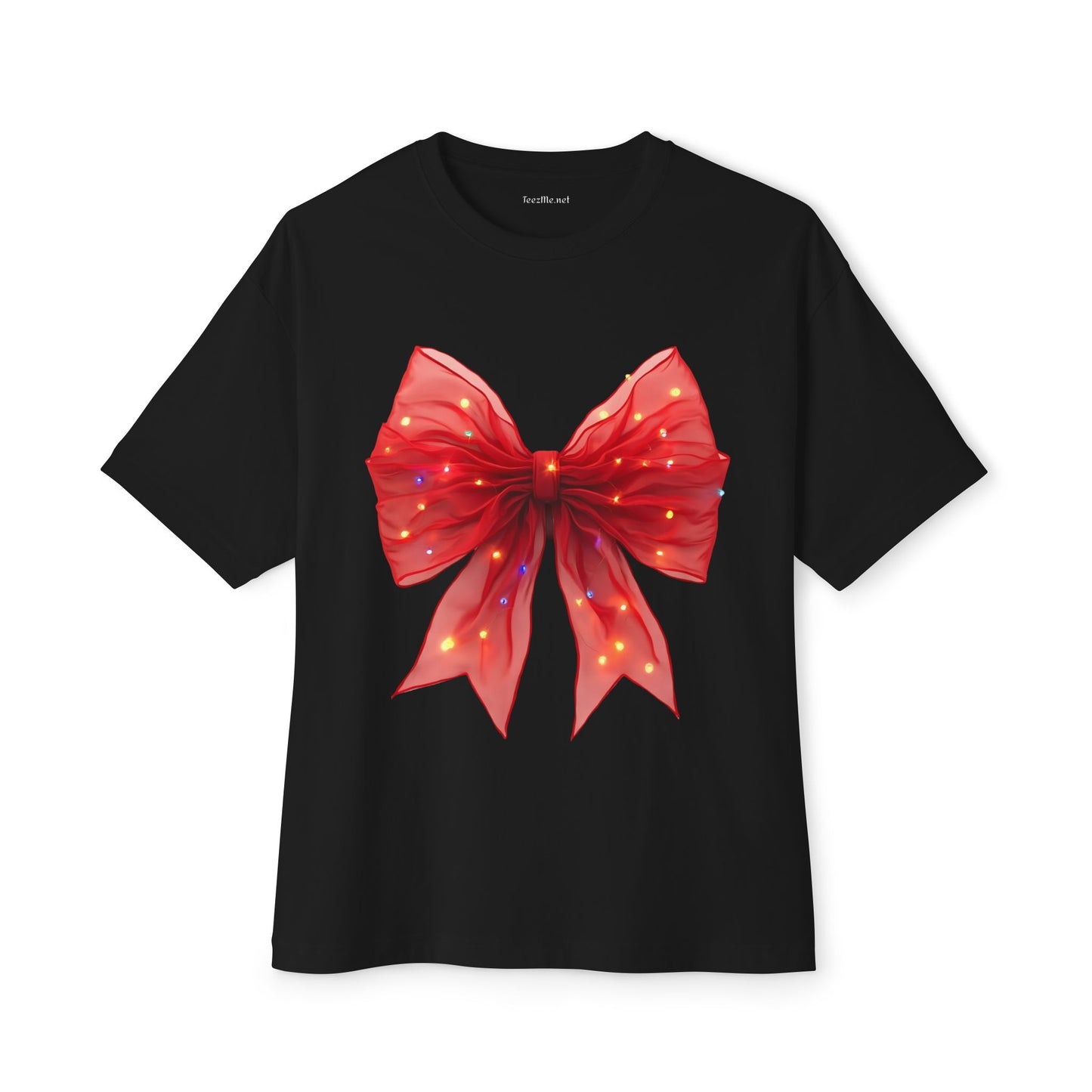 Red Ribbon 02 Unisex Oversized Boxy Tee