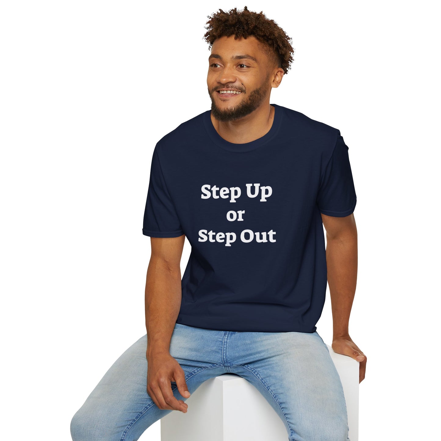 Step Up - Unisex Softstyle T-Shirt 100% Cotton Graphic