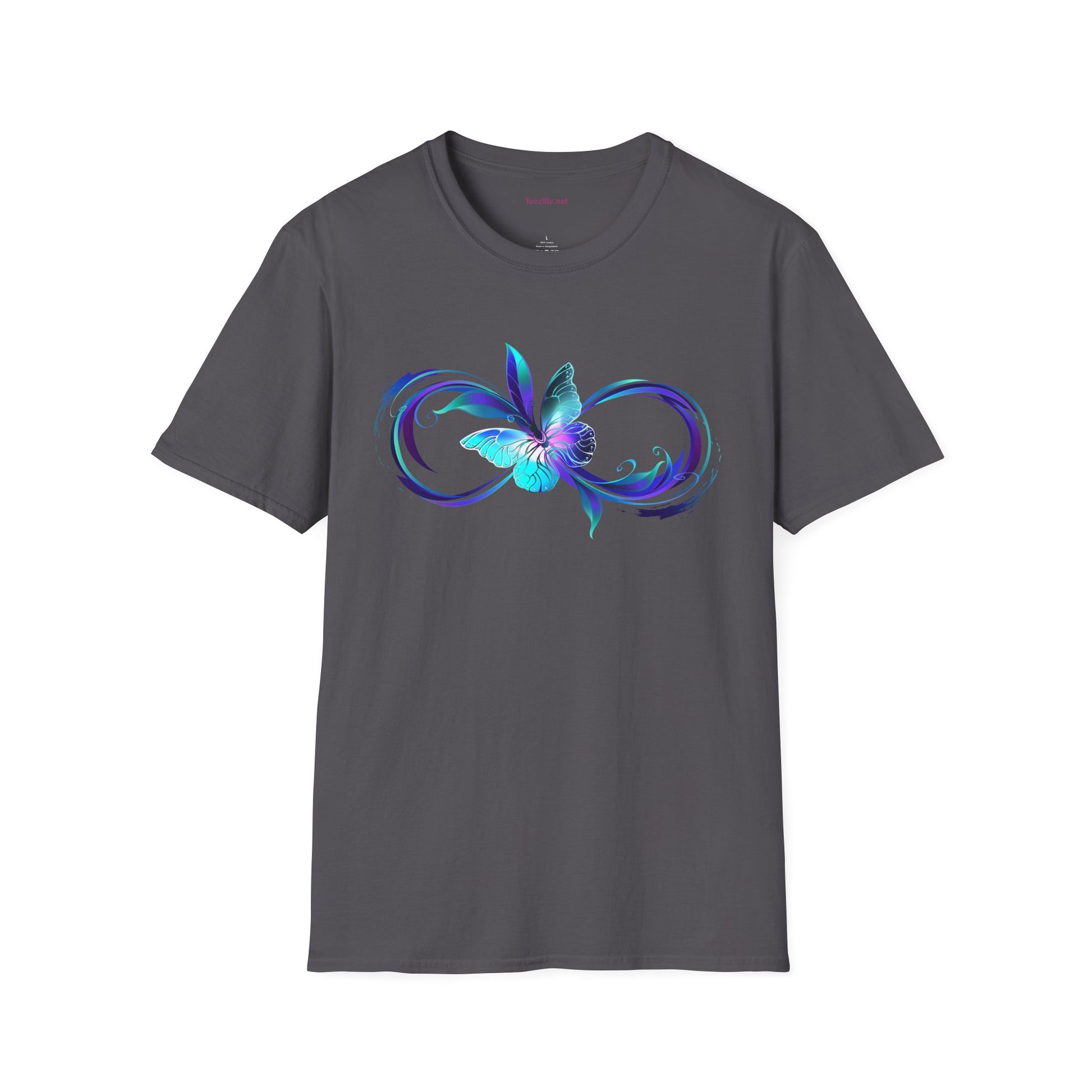 Infinity with Butterfly Unisex Softstyle T-Shirt 100% Cotton Graphic