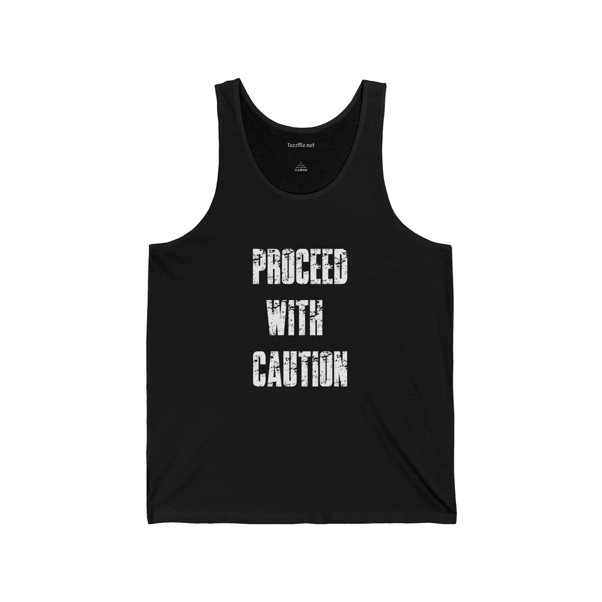 Proceed With Caution Unisex Jersey Tank
