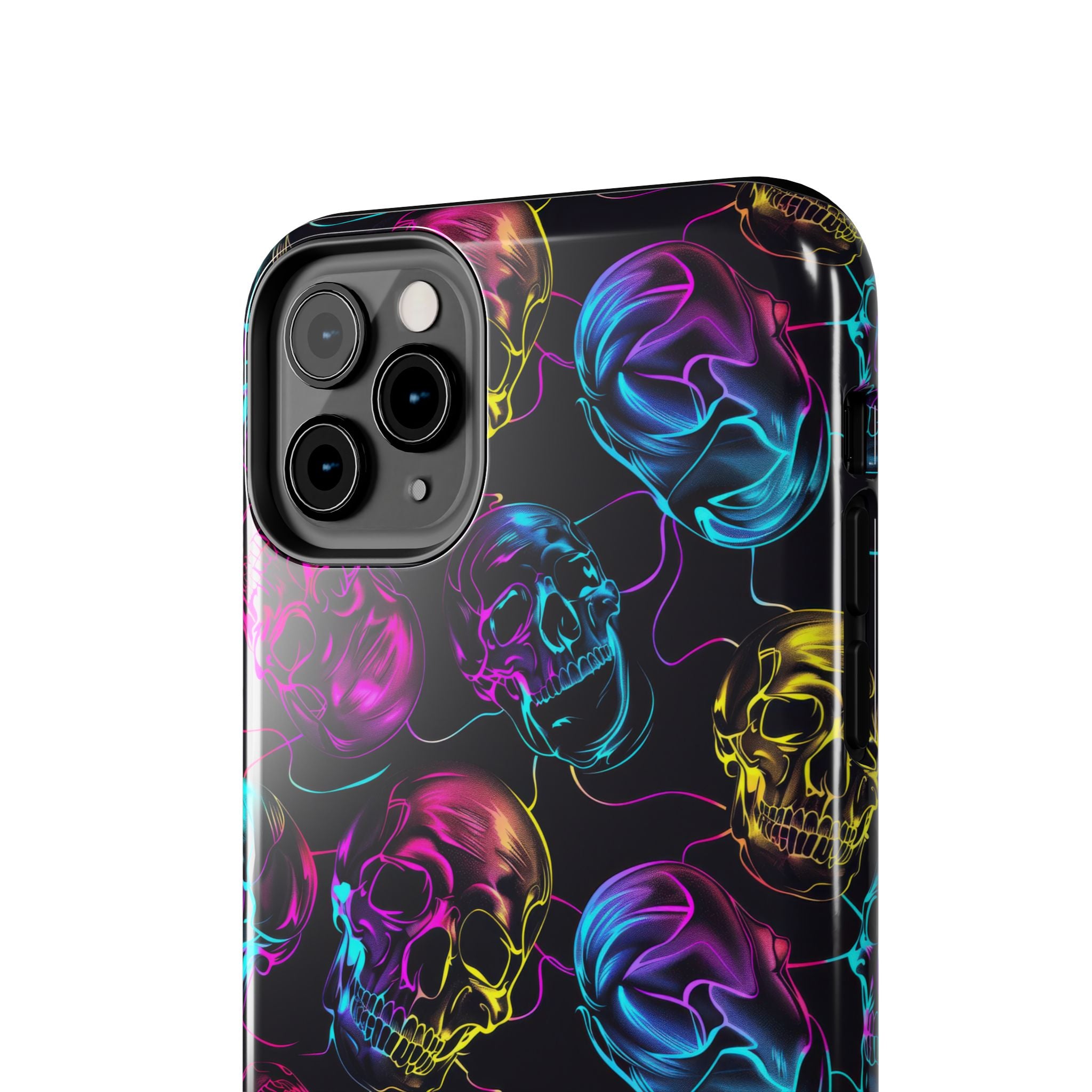 Neon Skull Cell Phone Case Tough Phone Cases