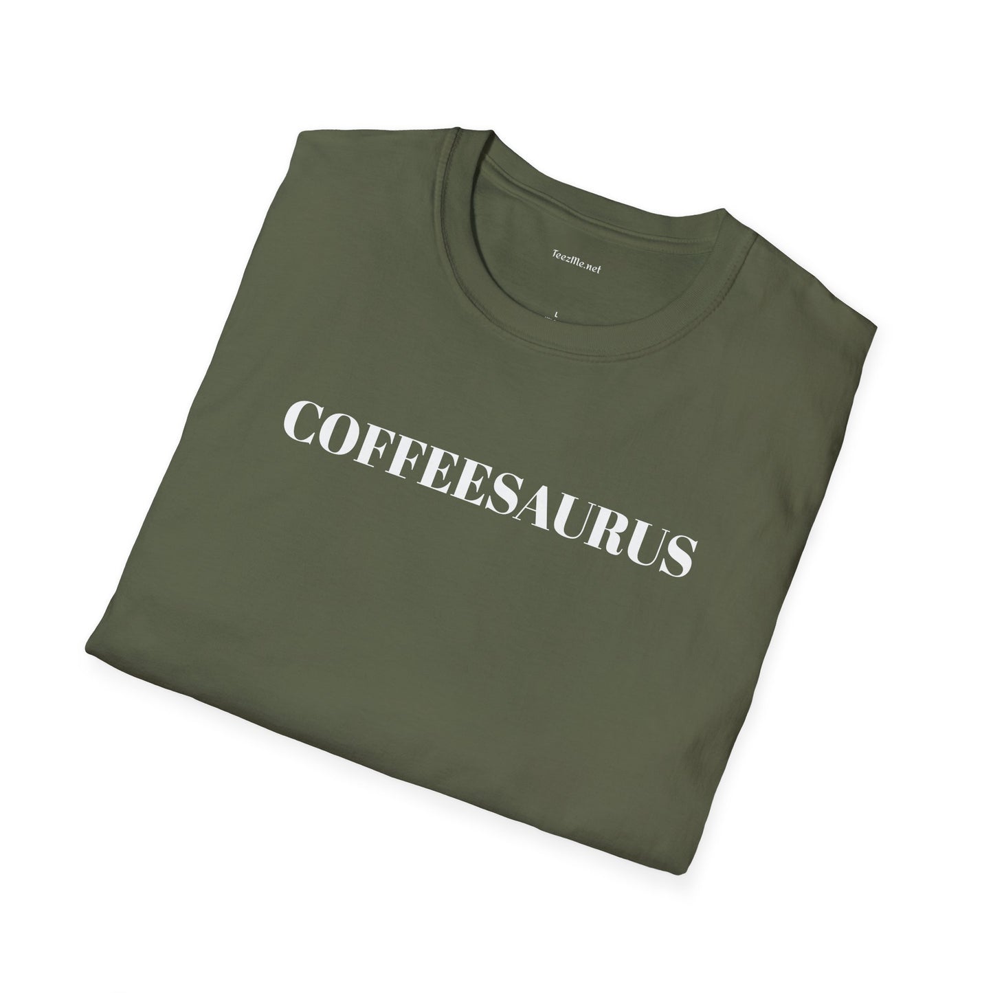 COFFEESAURUS - Unisex Softstyle T-Shirt 100% Cotton Graphic