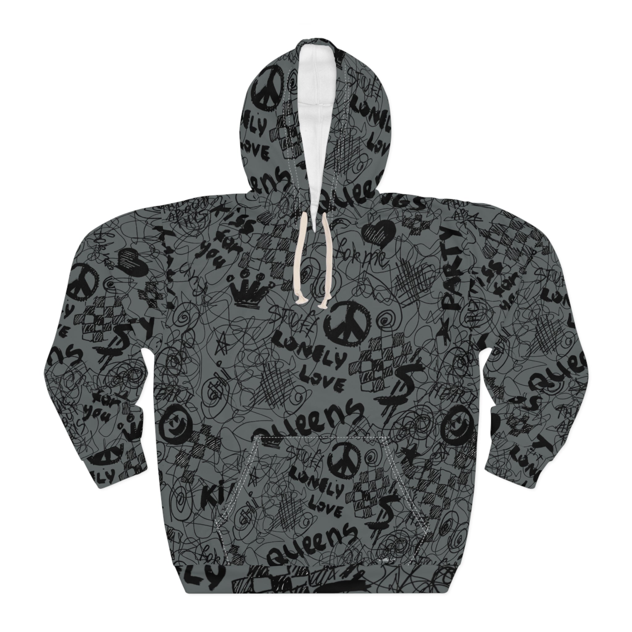 Street Style Grunge - Unisex Pullover Hoodie (AOP)